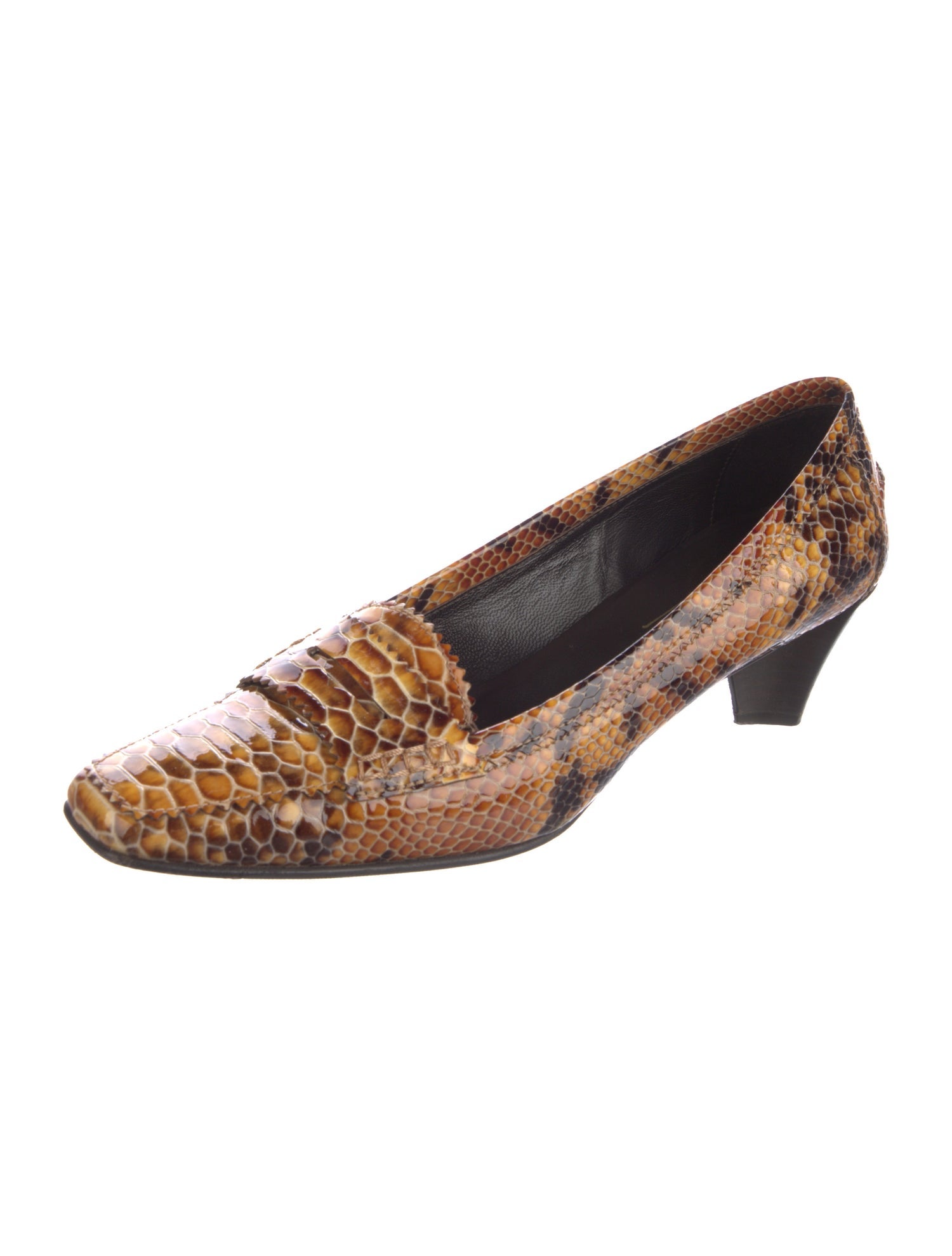 Donald Pliner Leather Animal Print Pumps