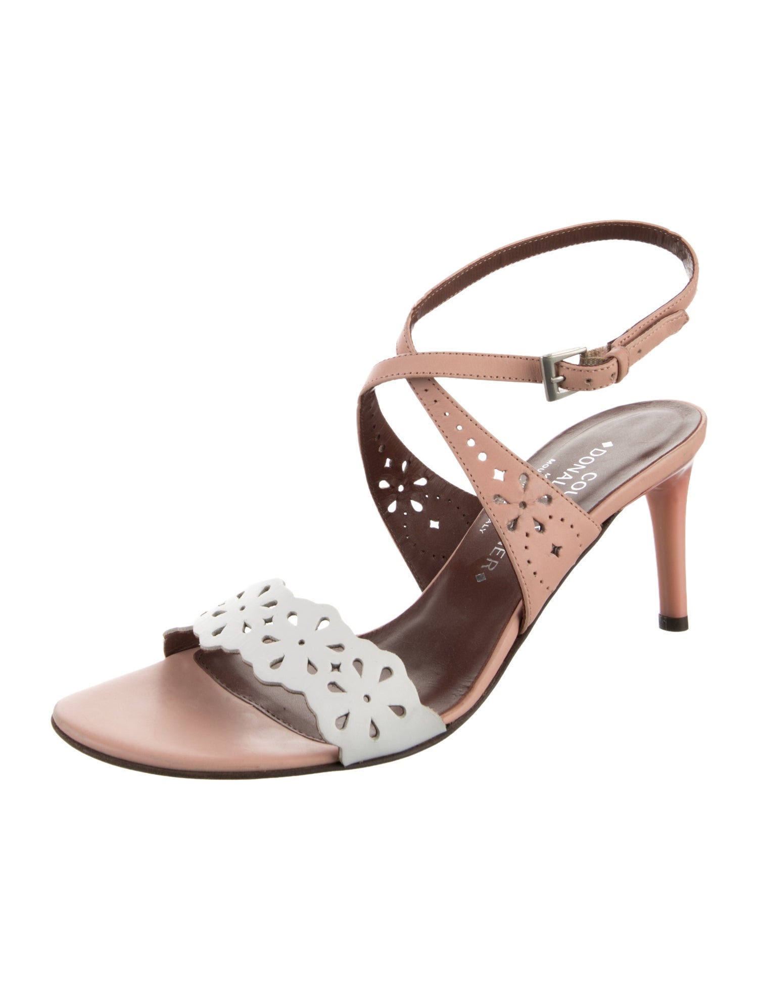 Couture Donald J Pliner Leather Patterned Sandals
