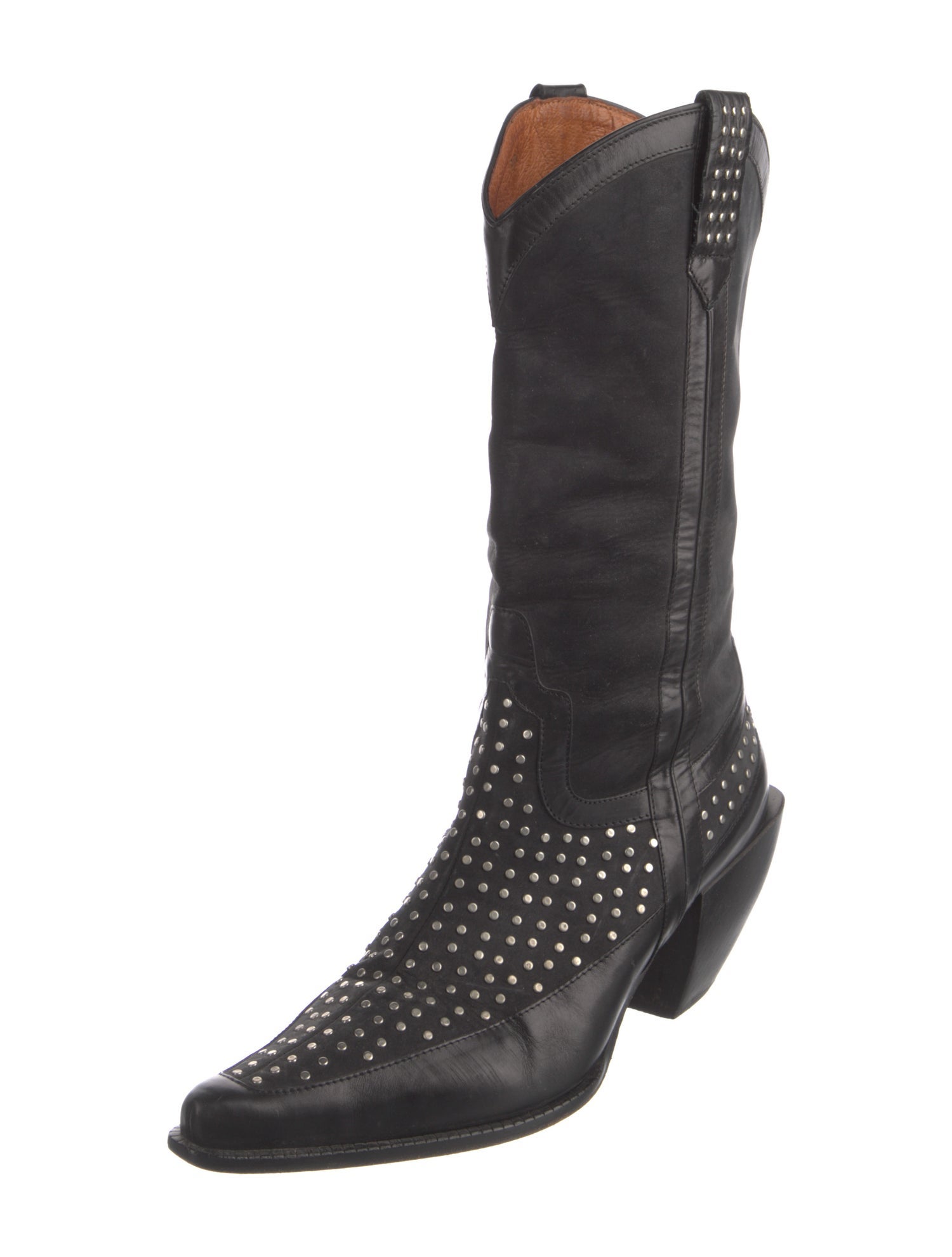 Donald Pliner Leather Patterned Western Boots
