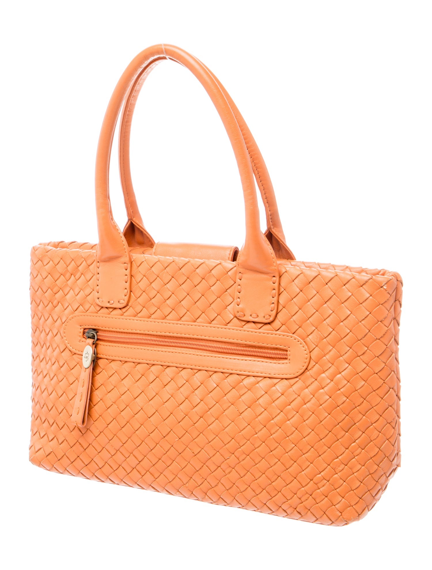 Donald Pliner Leather Top Handle Bag