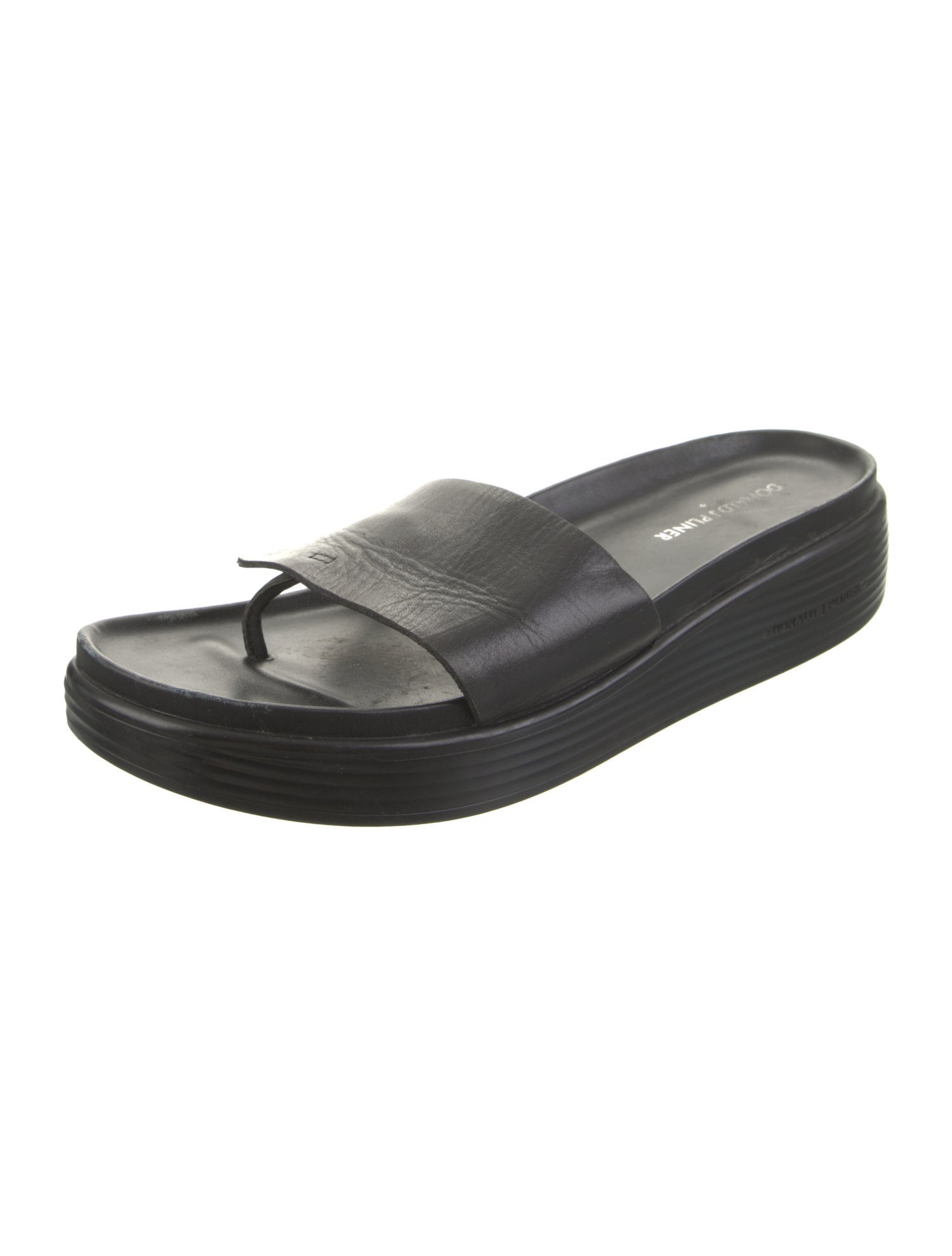 Donald Pliner Leather Slides