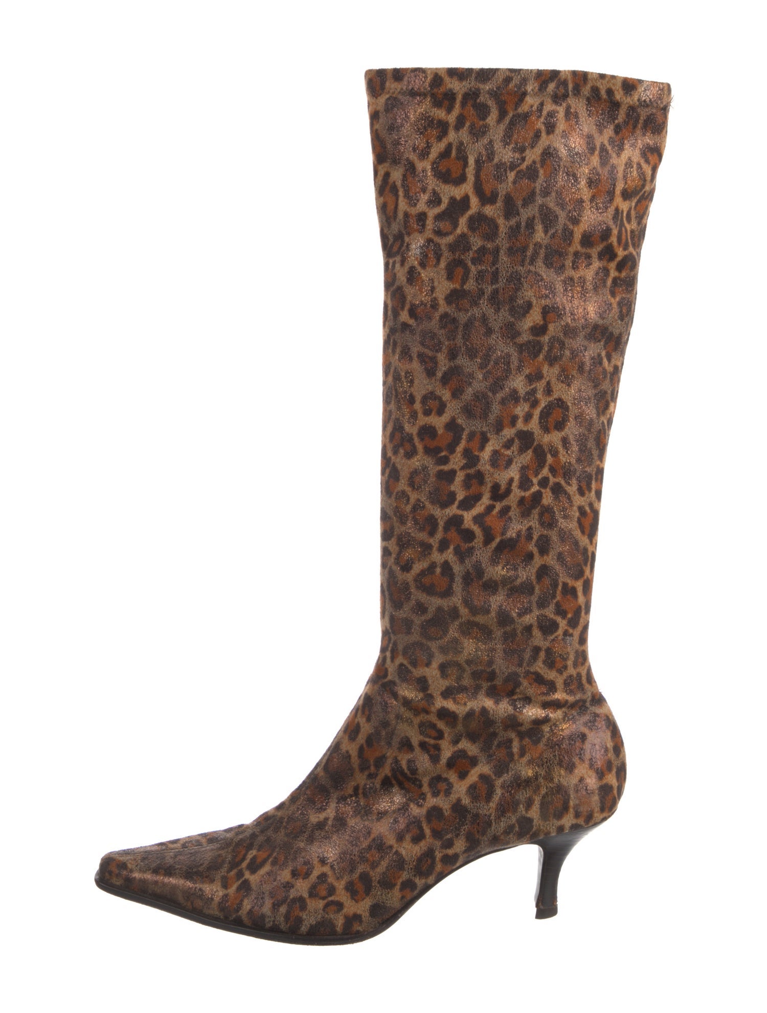 Donald Pliner Suede Animal Print Boots