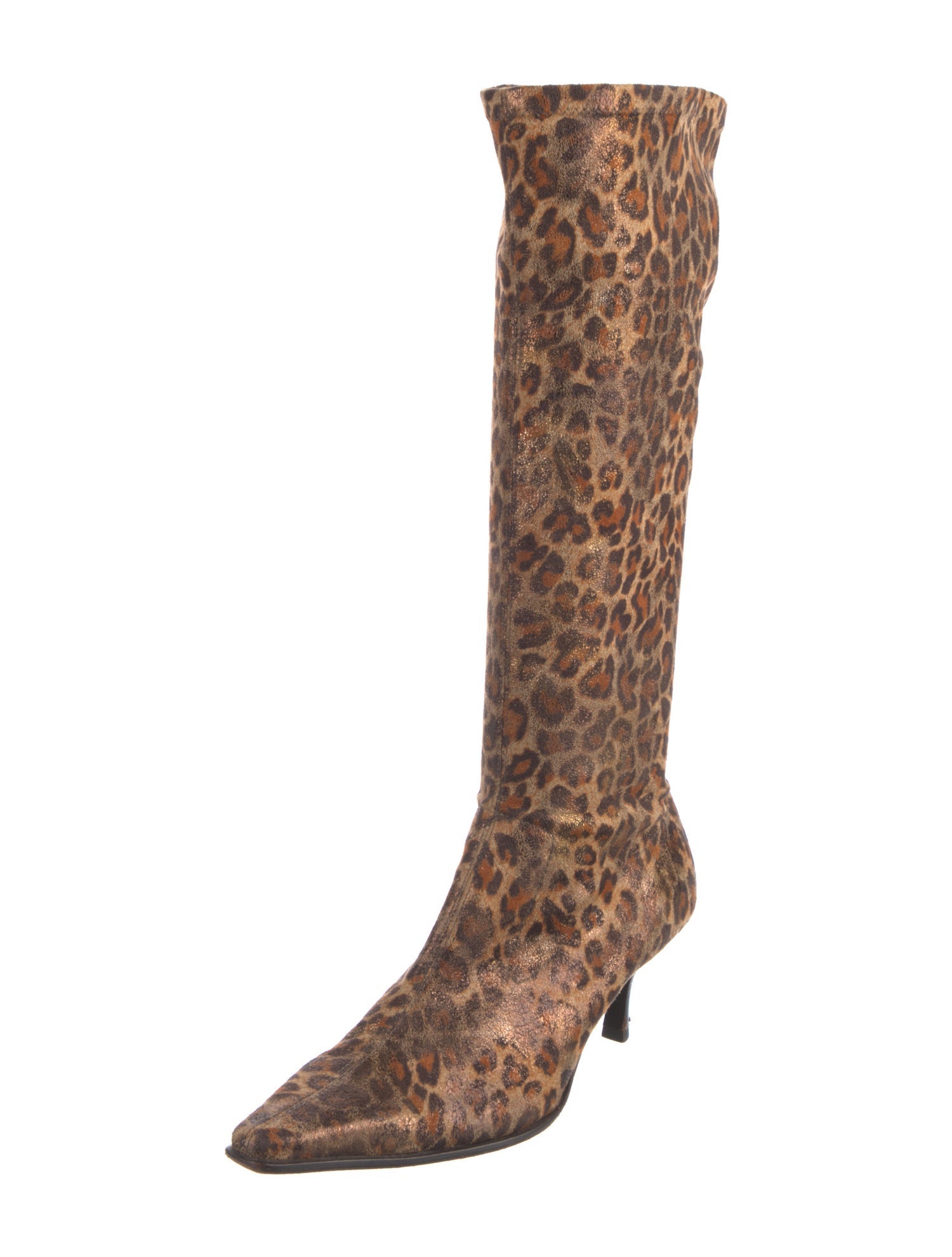 Donald Pliner Suede Animal Print Boots