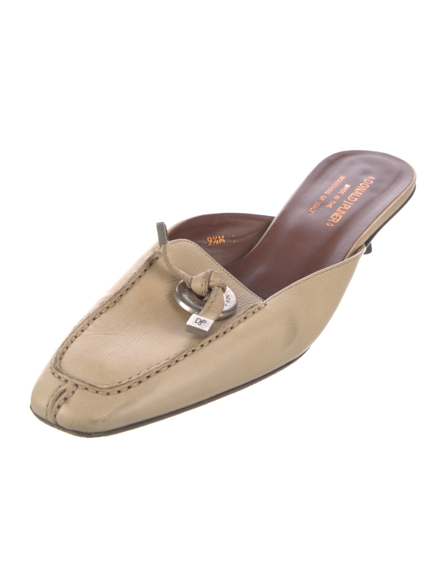 Donald Pliner Leather Mules