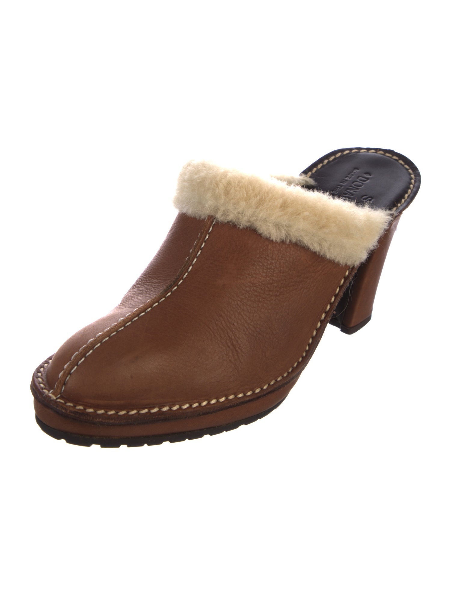 Donald Pliner Leather Mules
