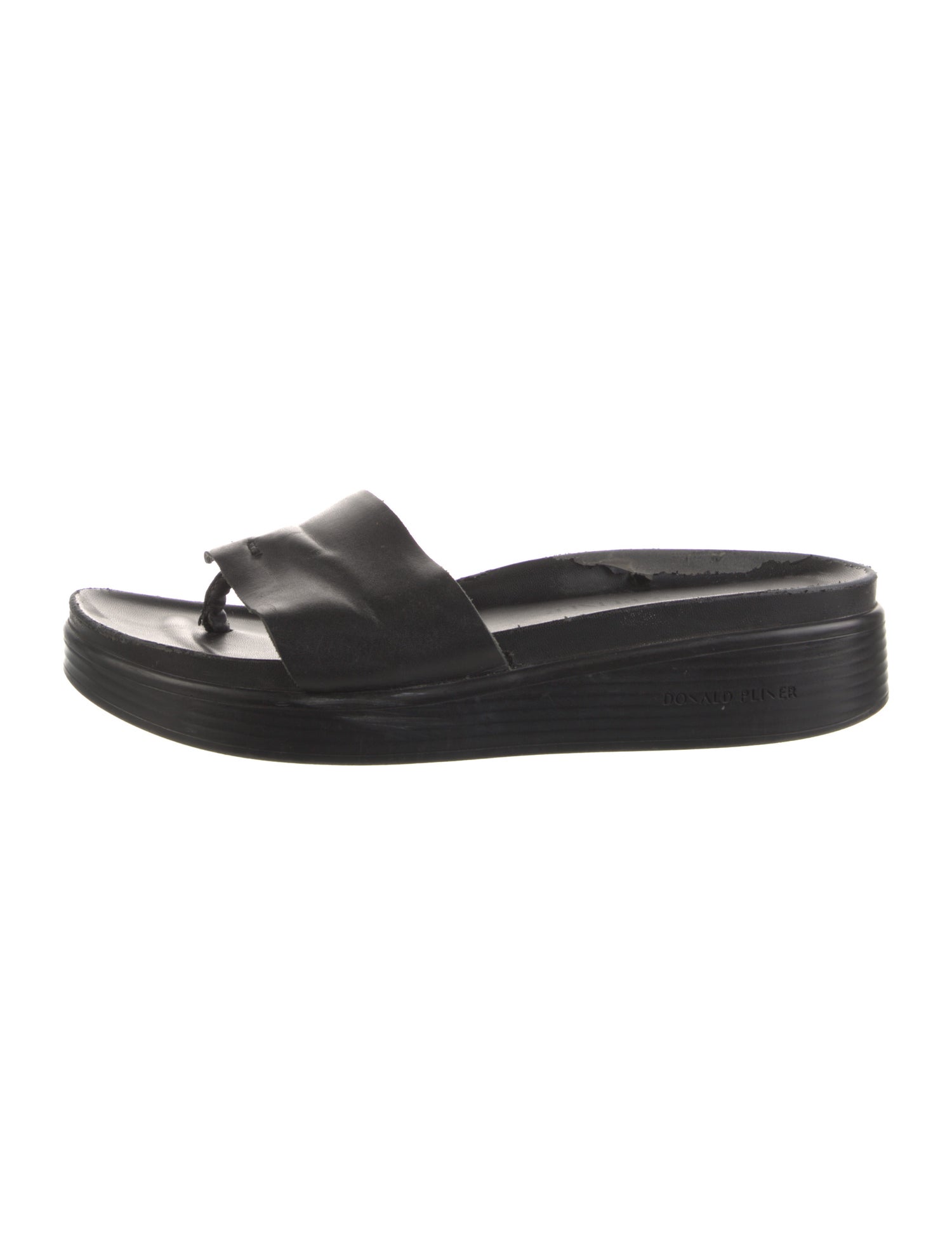 Donald Pliner Leather Slides