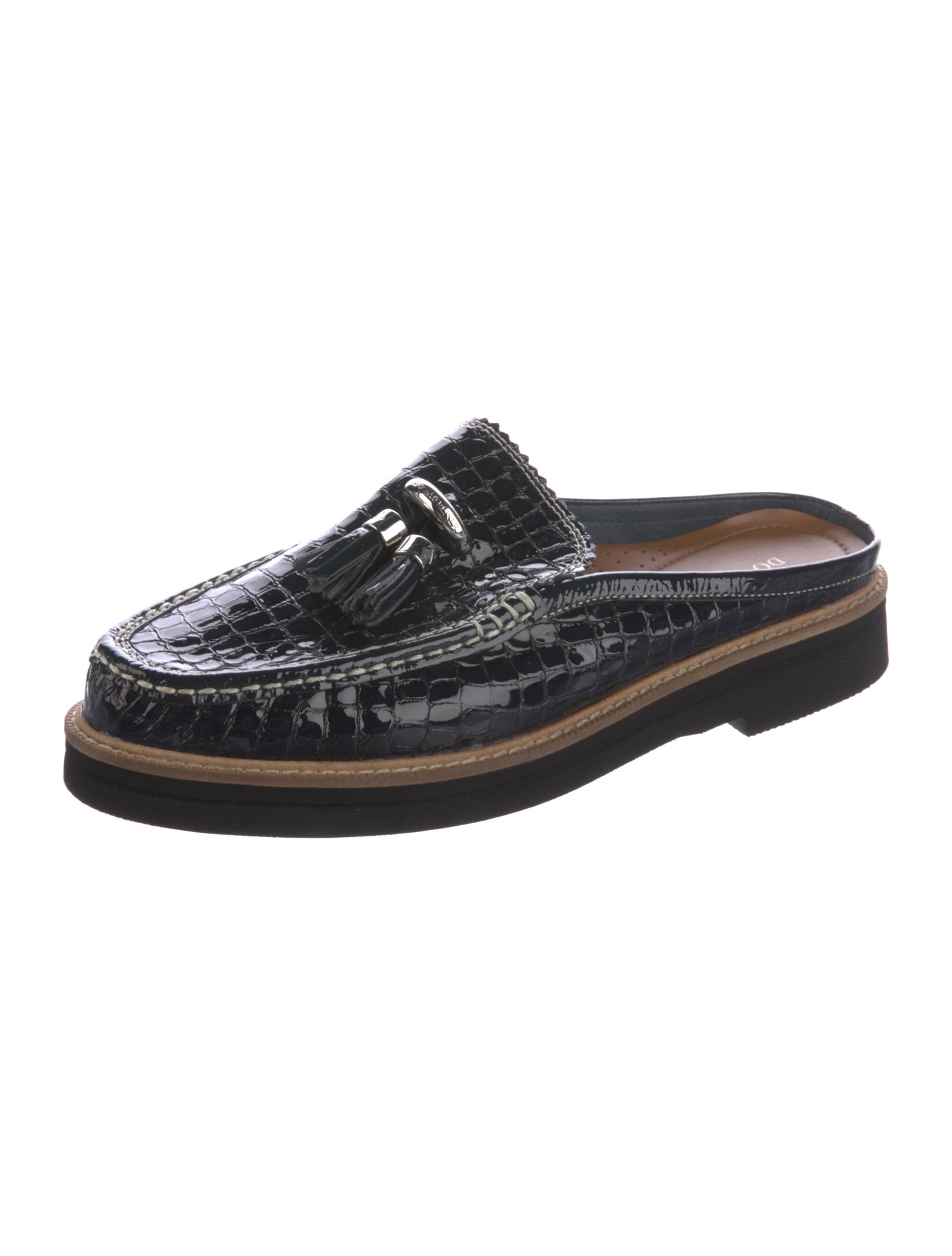 Donald Pliner Patent Leather Mules