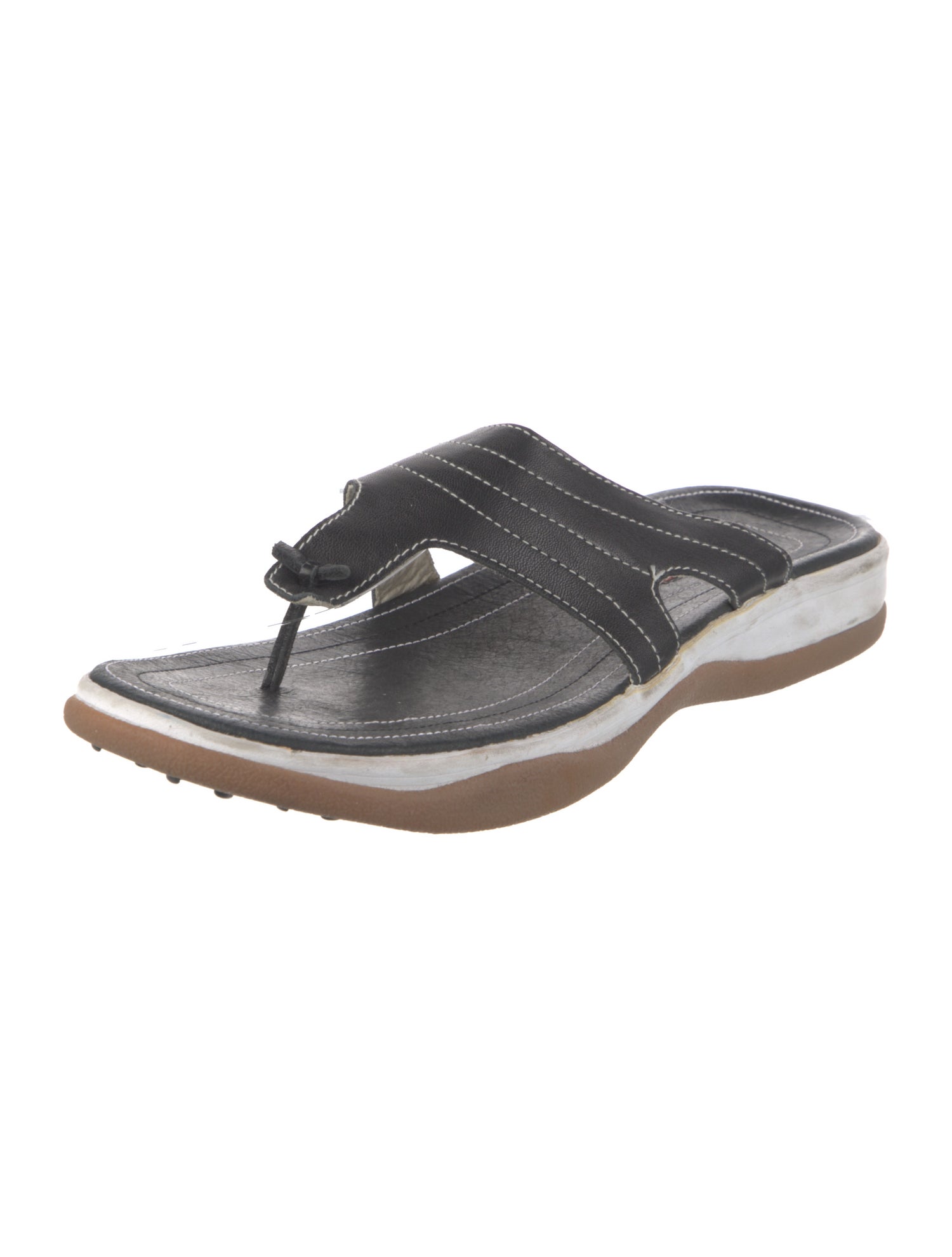 Donald Pliner Leather Flip Flops