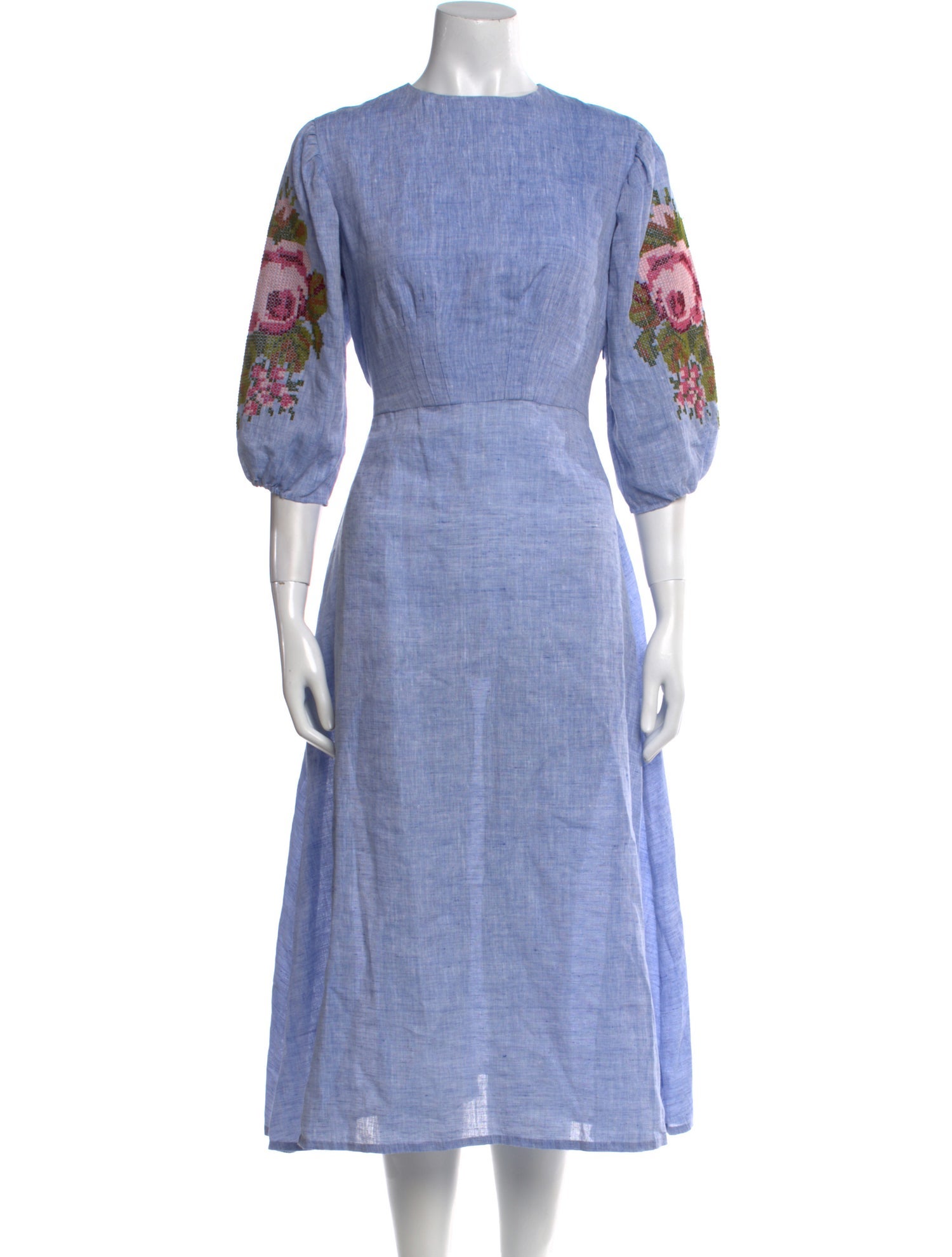 De Castro Linen Long Dress