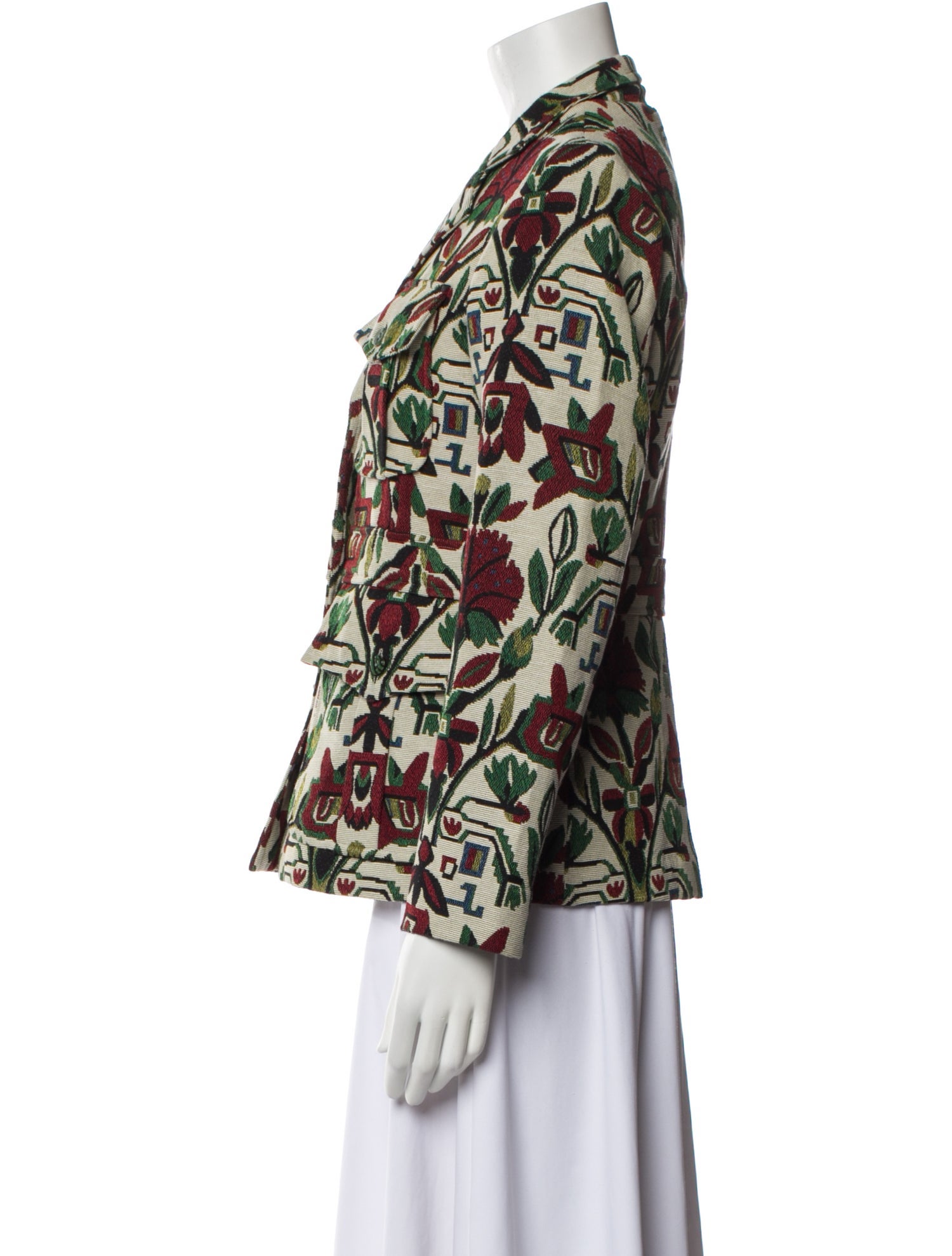 De Castro Floral Print Blazer