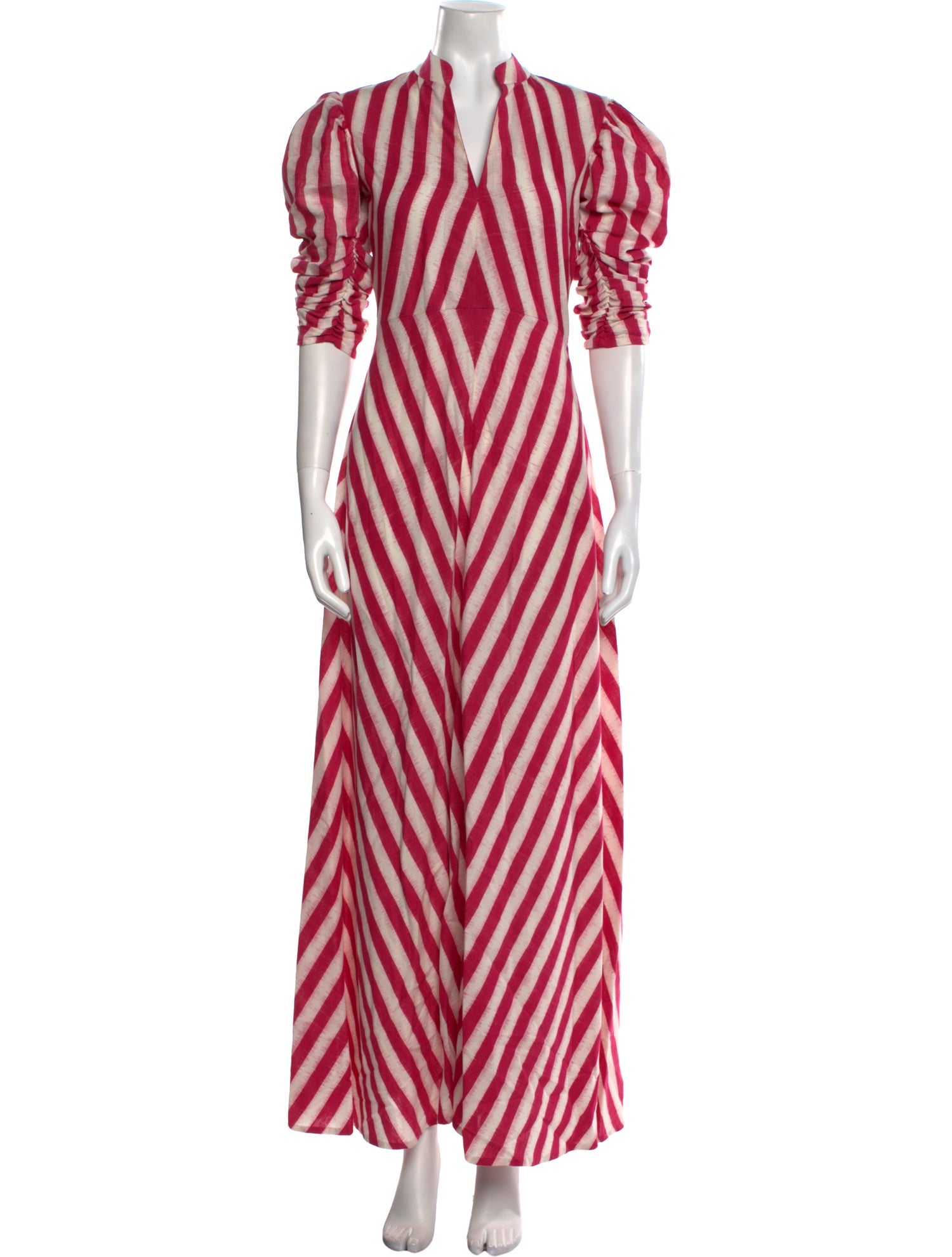 De Castro Striped Long Dress