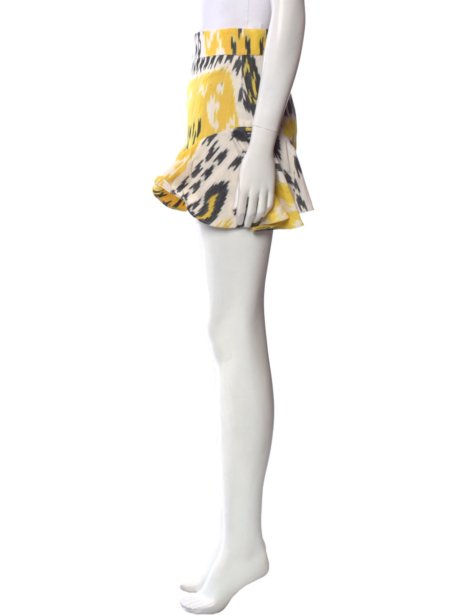 De Castro Printed Mini Skirt