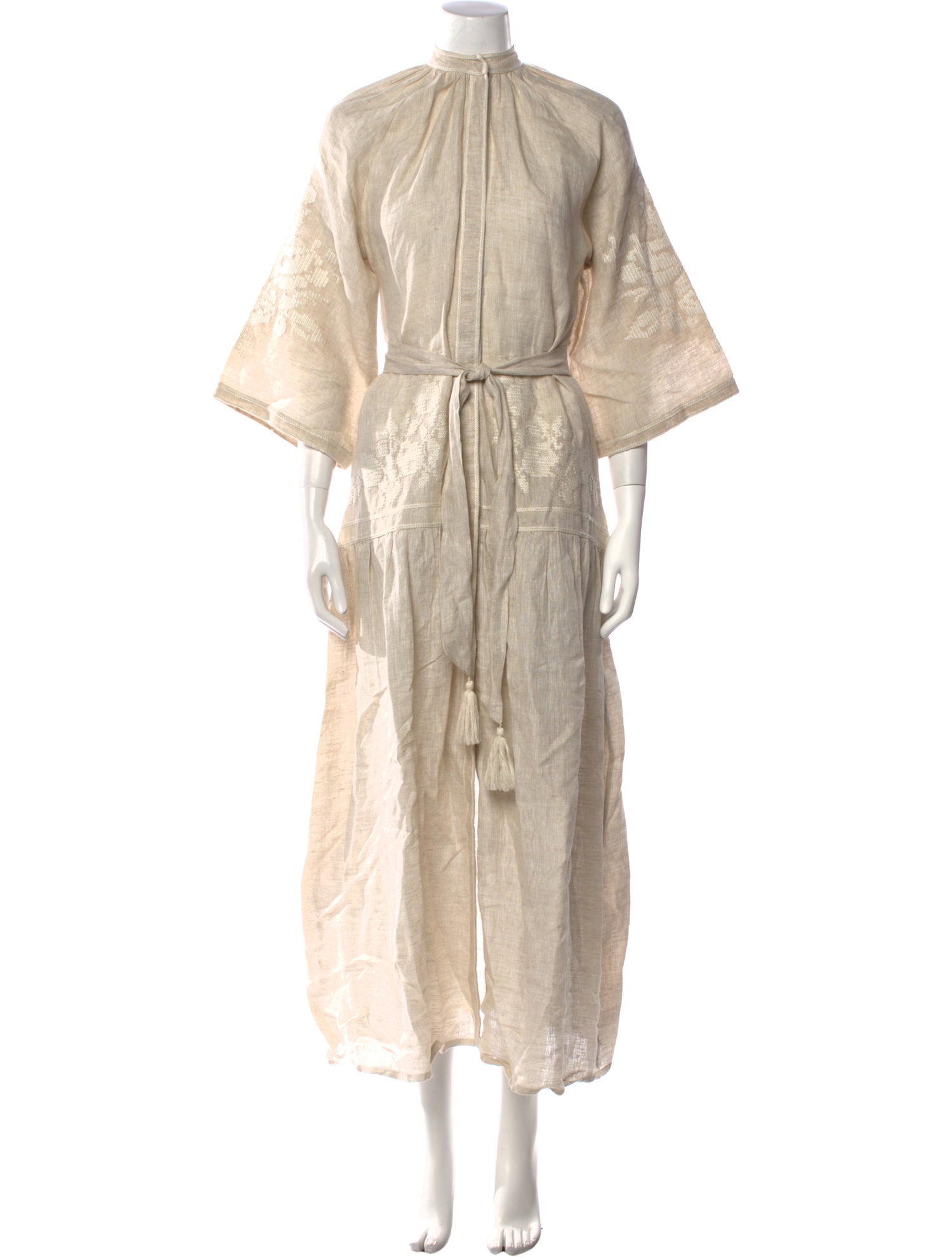 De Castro Mock Neck Long Dress