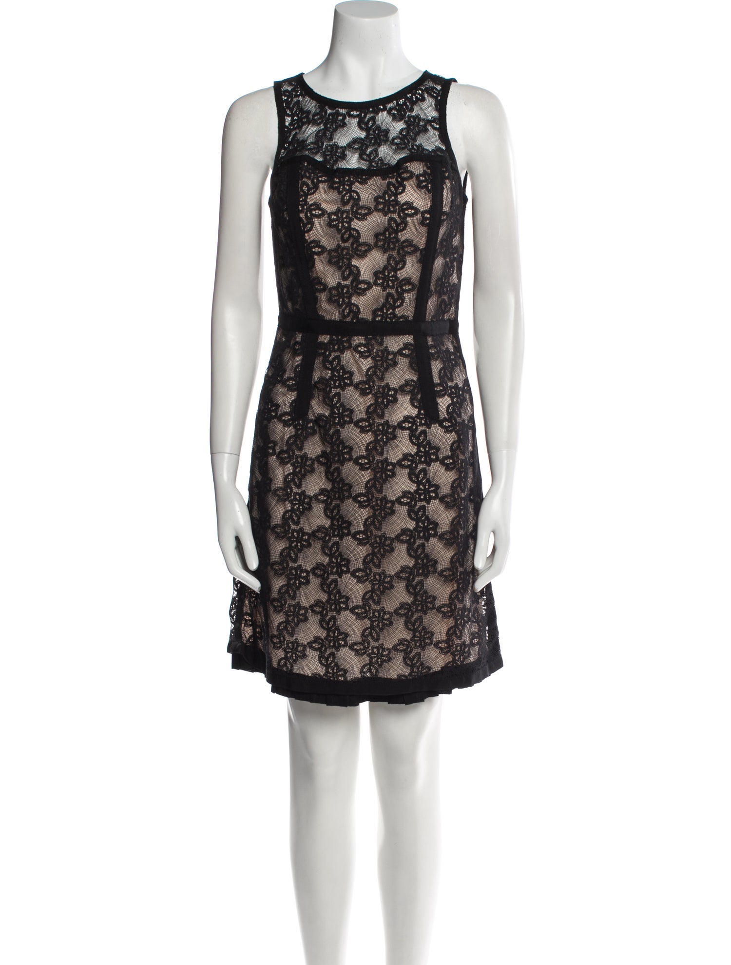 Derek Lam 10 Crosby Lace Pattern Knee-Length Dress