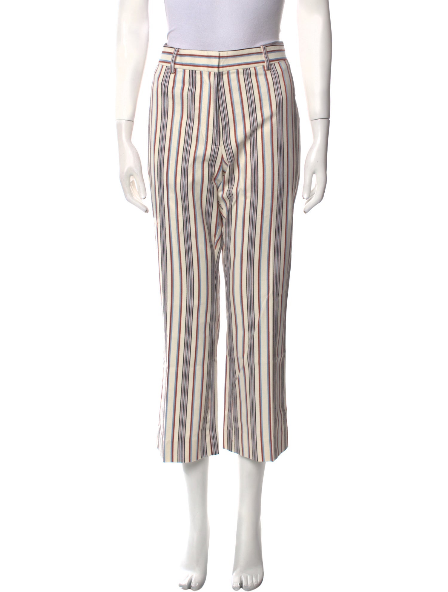 Derek Lam 10 Crosby Striped Wide Leg Pants w/ Tags