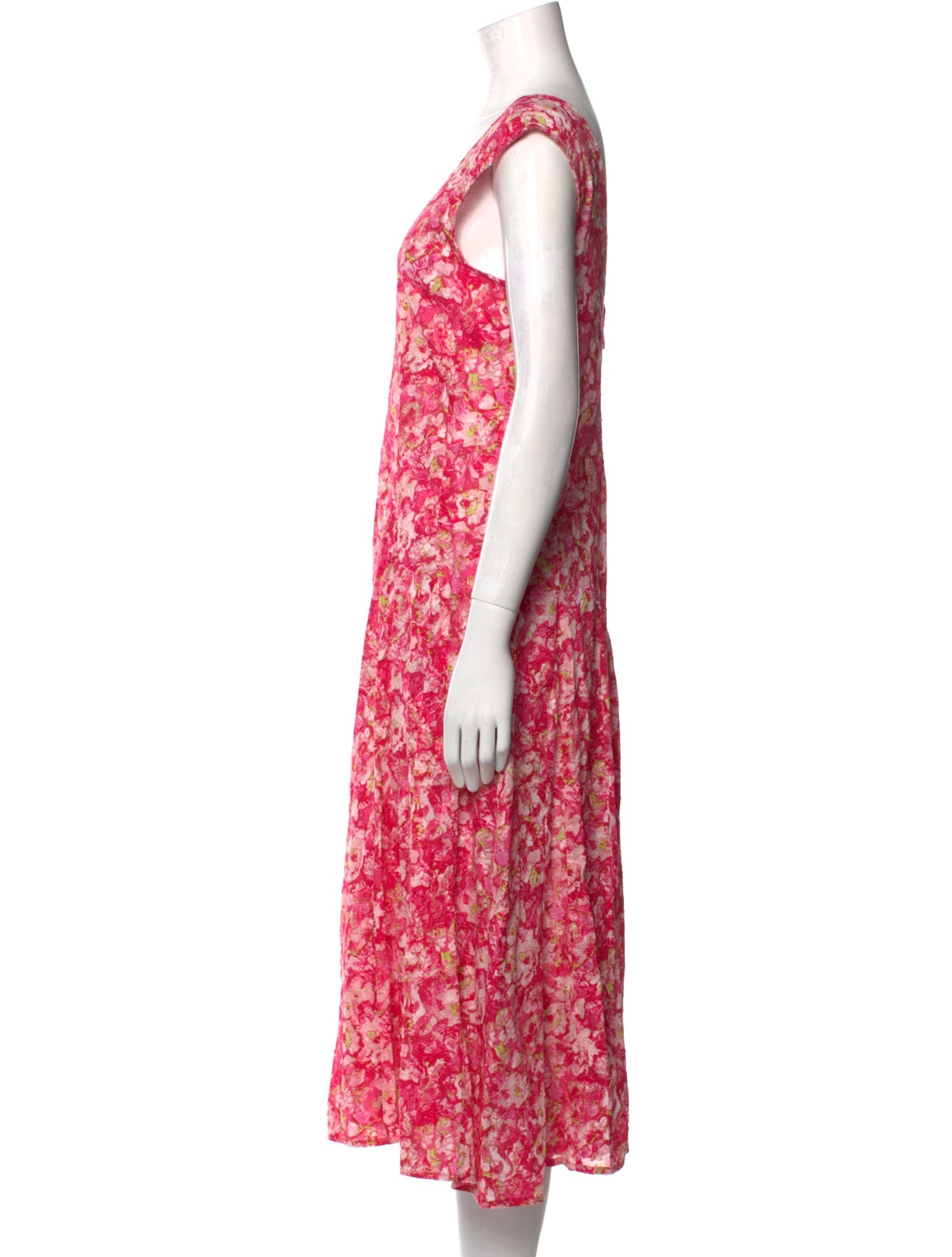Derek Lam 10 Crosby Floral Print Midi Length Dress
