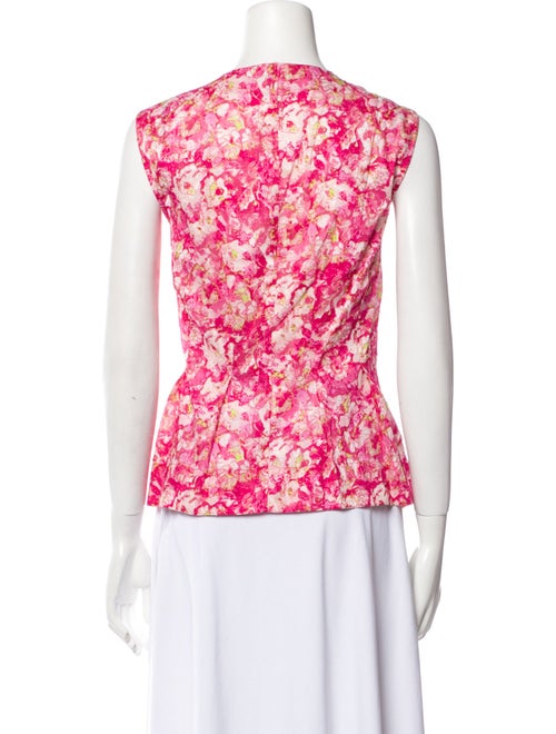 Derek Lam 10 Crosby Floral Print V-Neck Blouse