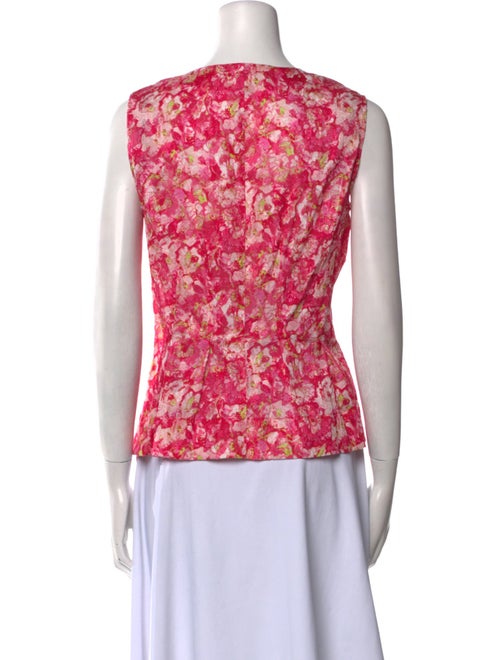 Derek Lam 10 Crosby Floral Print V-Neck Blouse