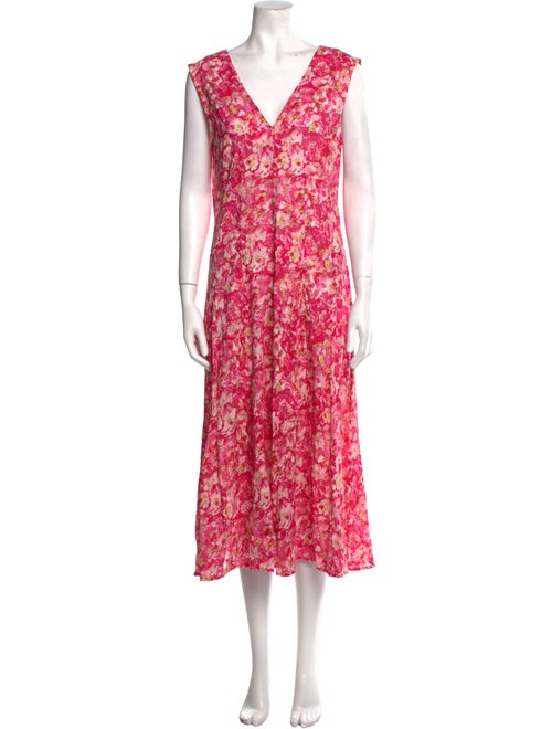 Derek Lam 10 Crosby Floral Print Long Dress
