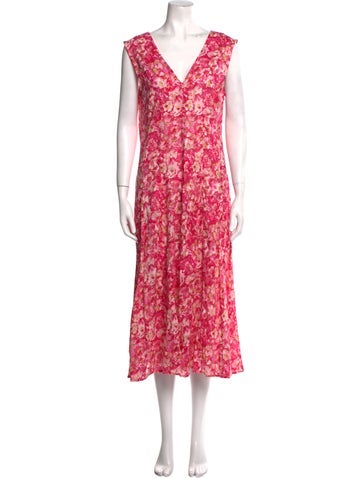 Derek Lam 10 Crosby Dresses Floral Print Long Dress US 2 | XS