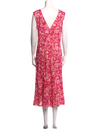 Derek Lam 10 Crosby Floral Print Long Dress