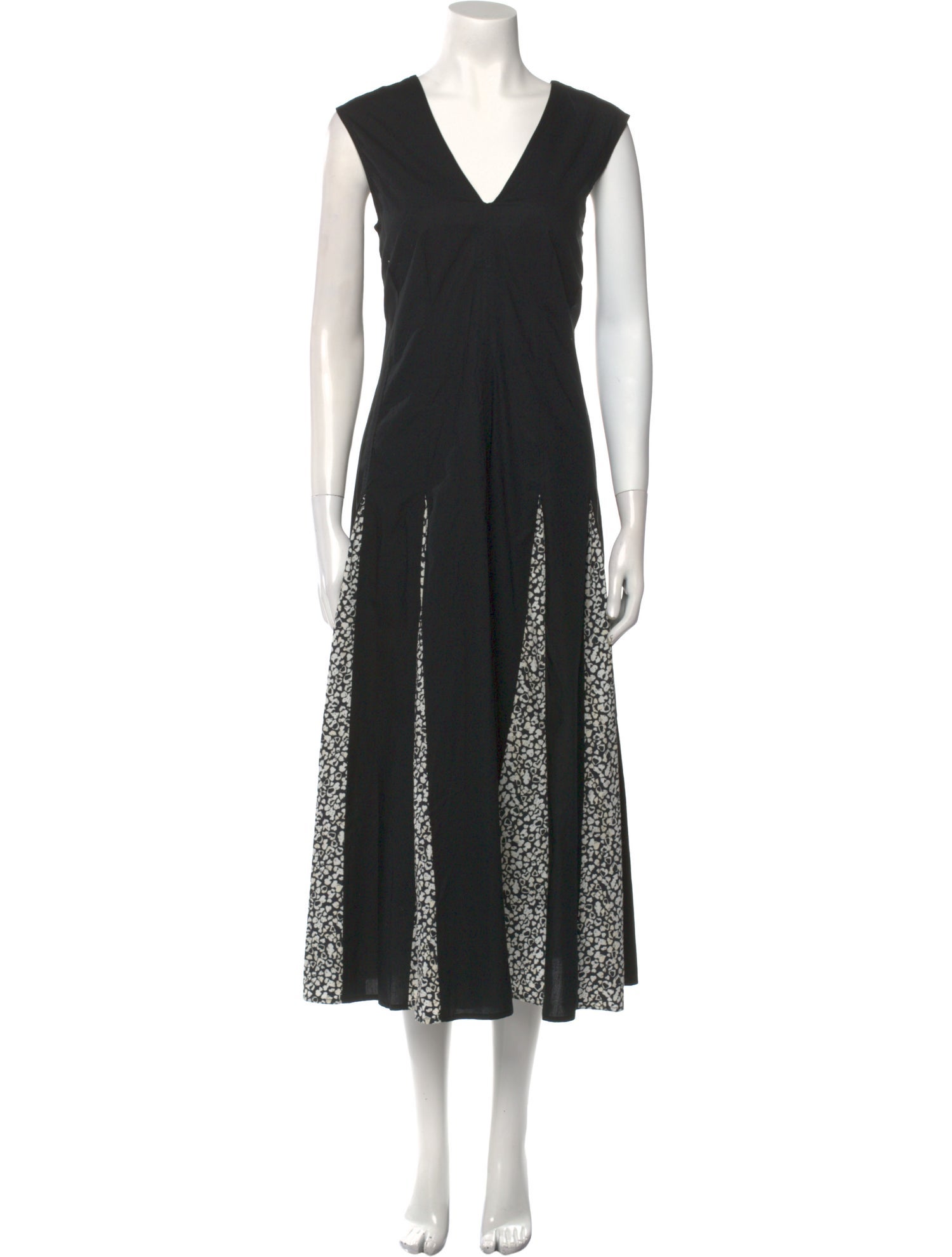 Derek Lam 10 Crosby V-Neck Midi Length Dress