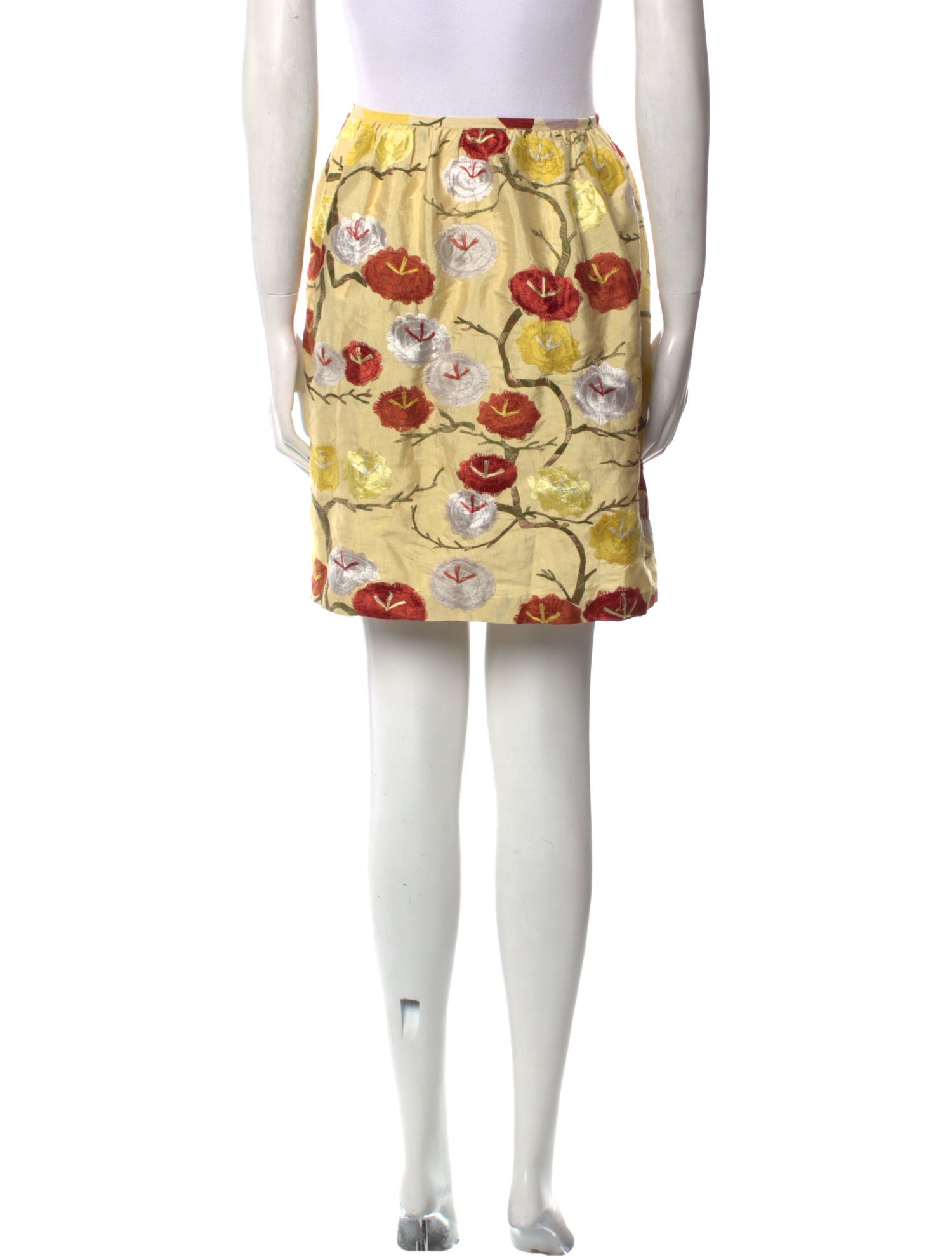 Derek Lam 10 Crosby Floral Print Midi Length Skirt w/ Tags