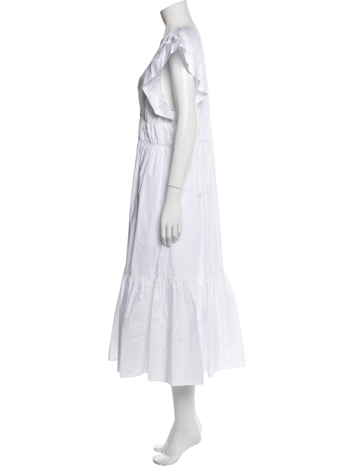 Derek Lam 10 Crosby V-Neck Long Dress