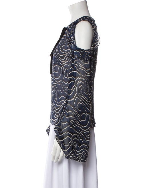 Derek Lam 10 Crosby Silk Printed Blouse