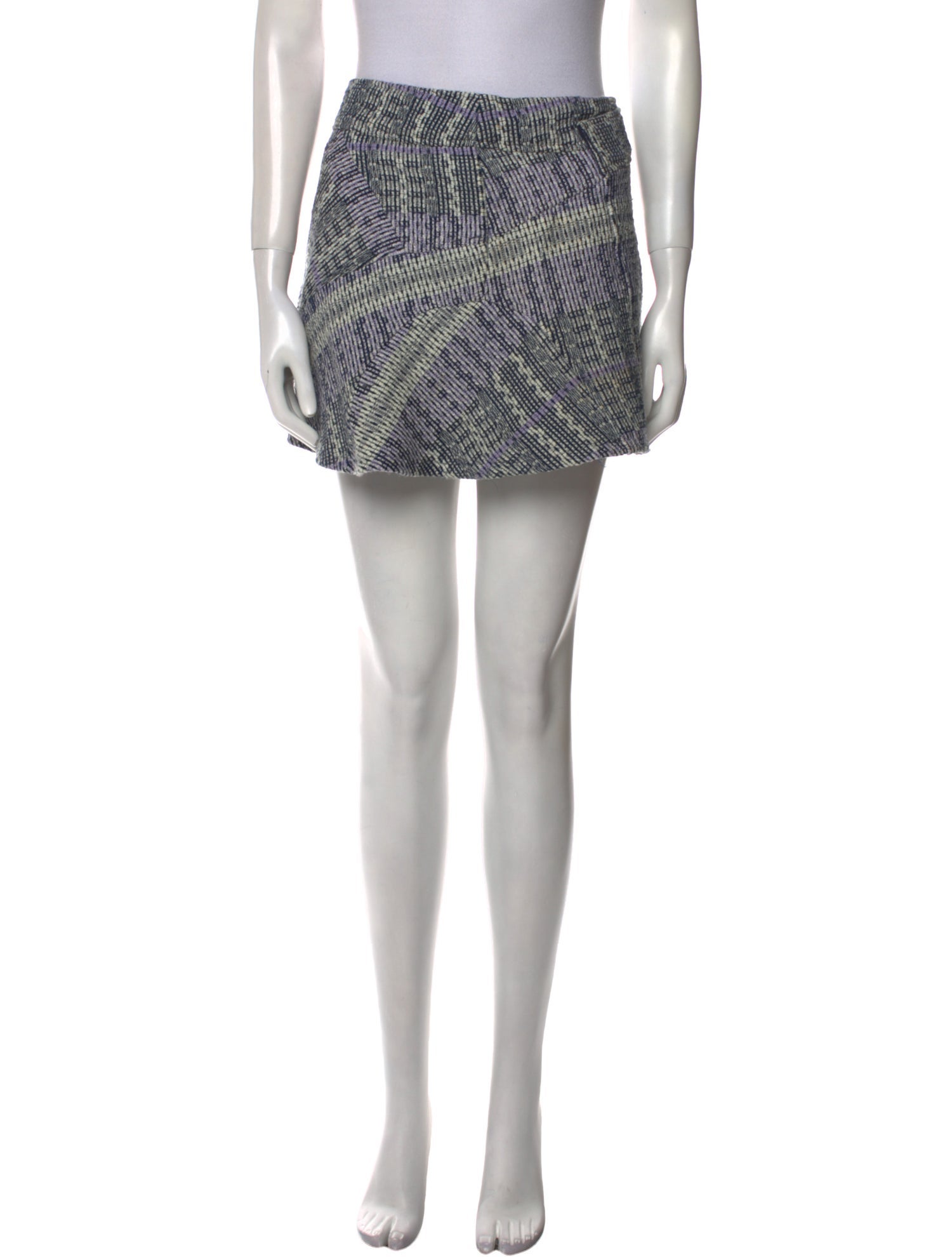 Derek Lam 10 Crosby Printed Mini Skirt