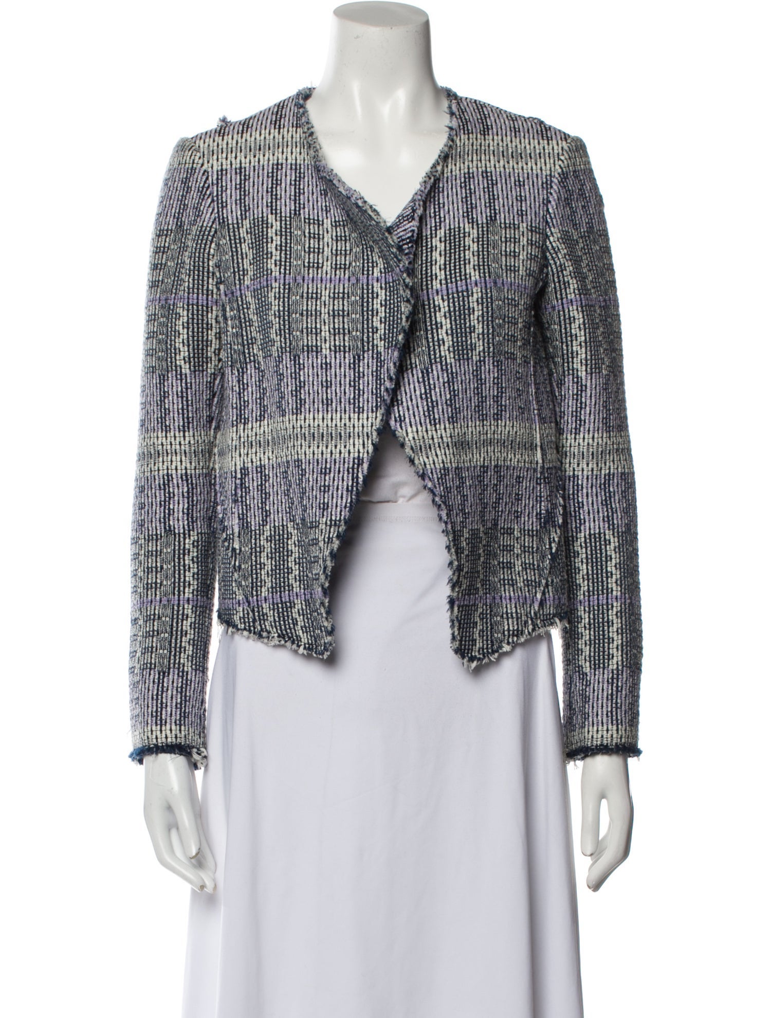Derek Lam 10 Crosby Tweed Pattern Jacket