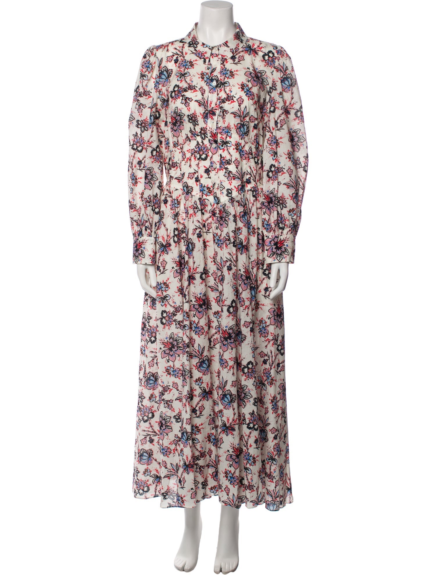 Derek Lam 10 Crosby Floral Print Long Dress