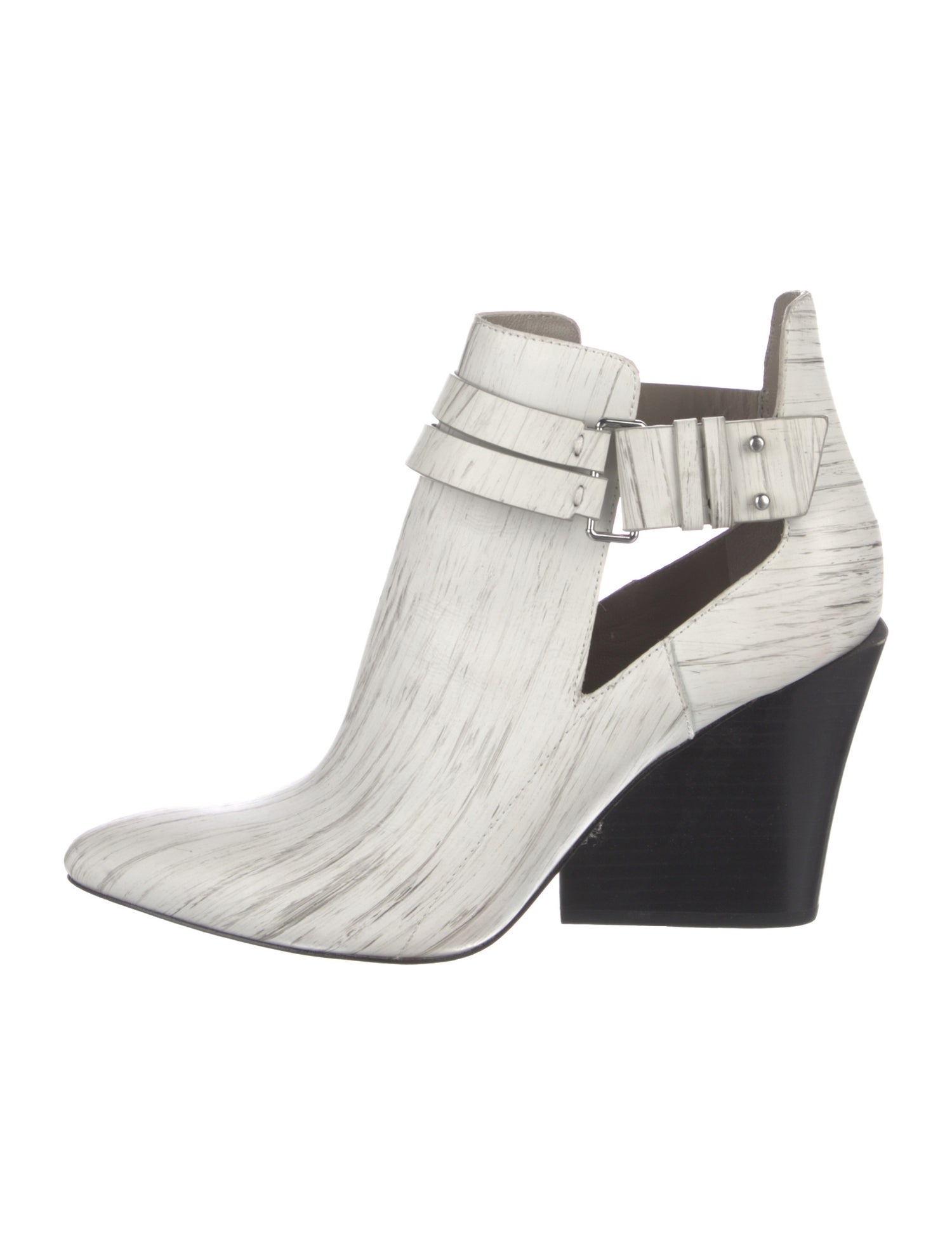 Derek Lam 10 Crosby Leather Printed Chelsea Boots