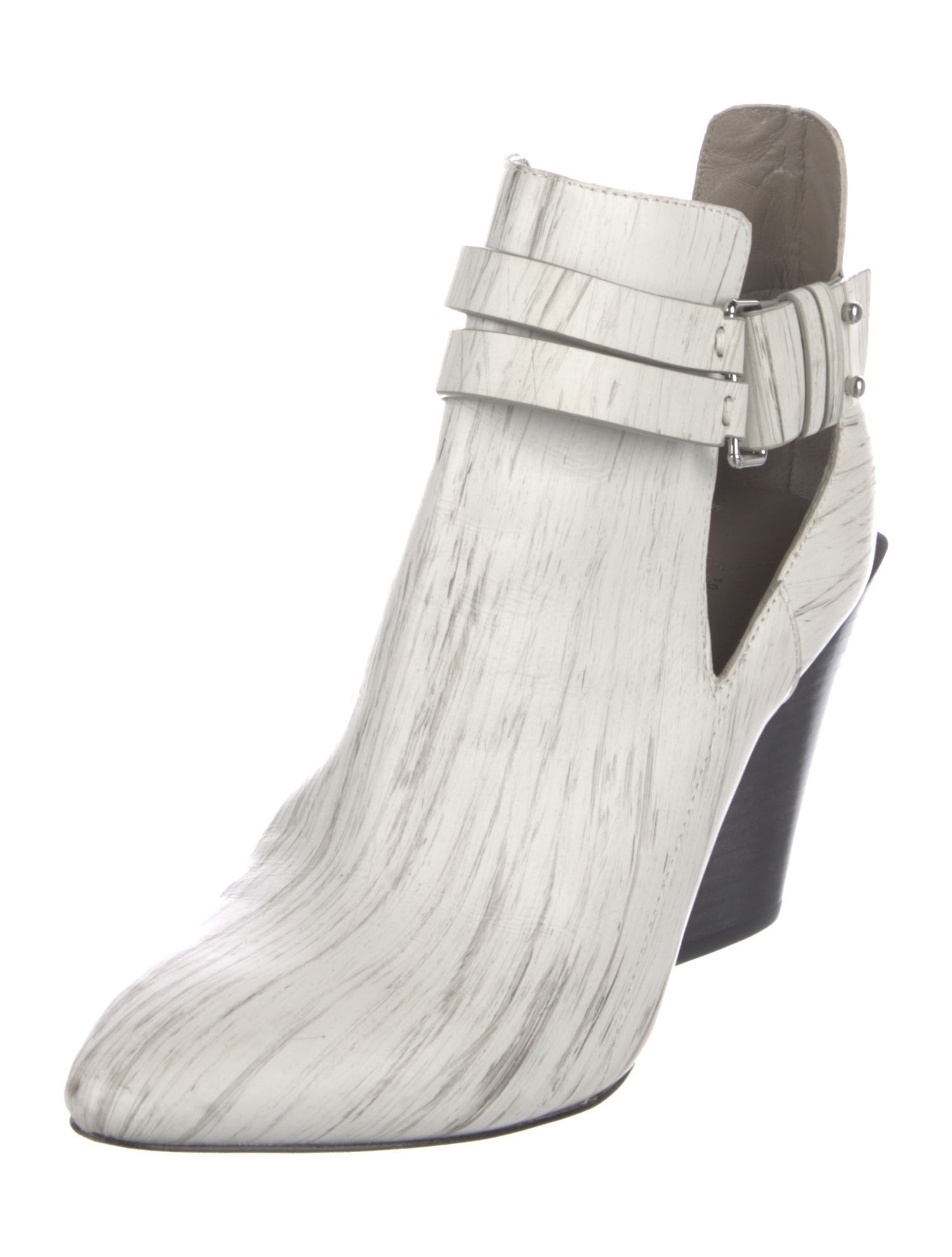 Derek Lam 10 Crosby Leather Printed Chelsea Boots