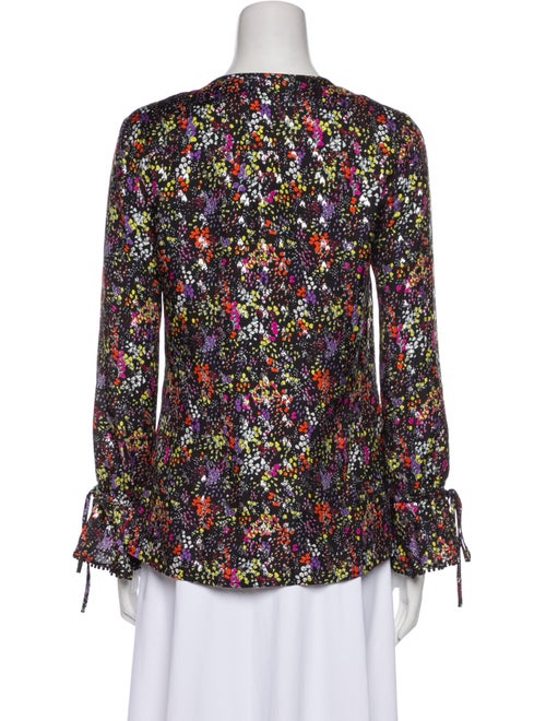 Derek Lam 10 Crosby Silk Floral Print Blouse