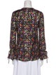Derek Lam 10 Crosby Silk Floral Print Blouse