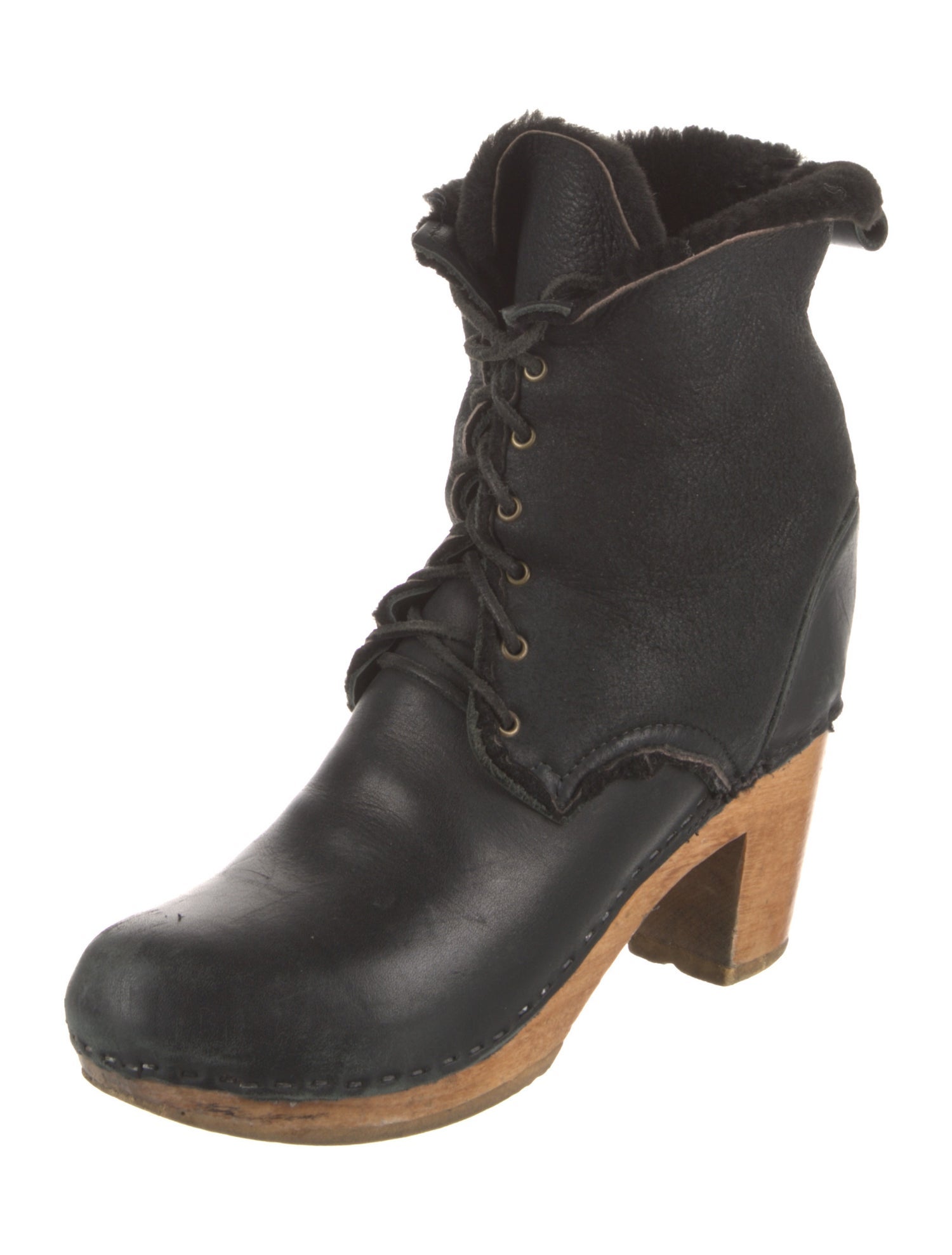 Derek Lam 10 Crosby Leather Lace-Up Boots