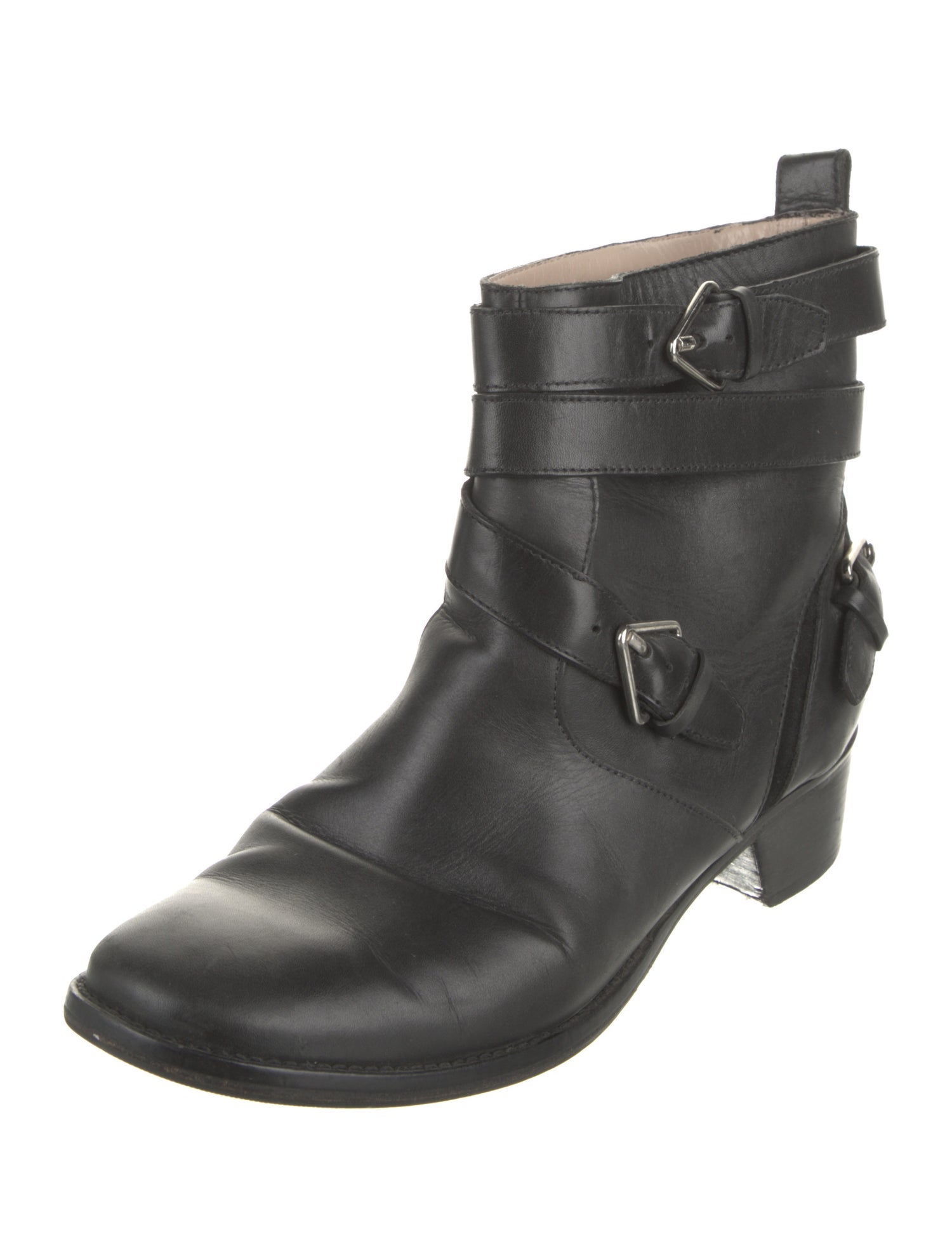 Derek Lam 10 Crosby Leather Moto Boots