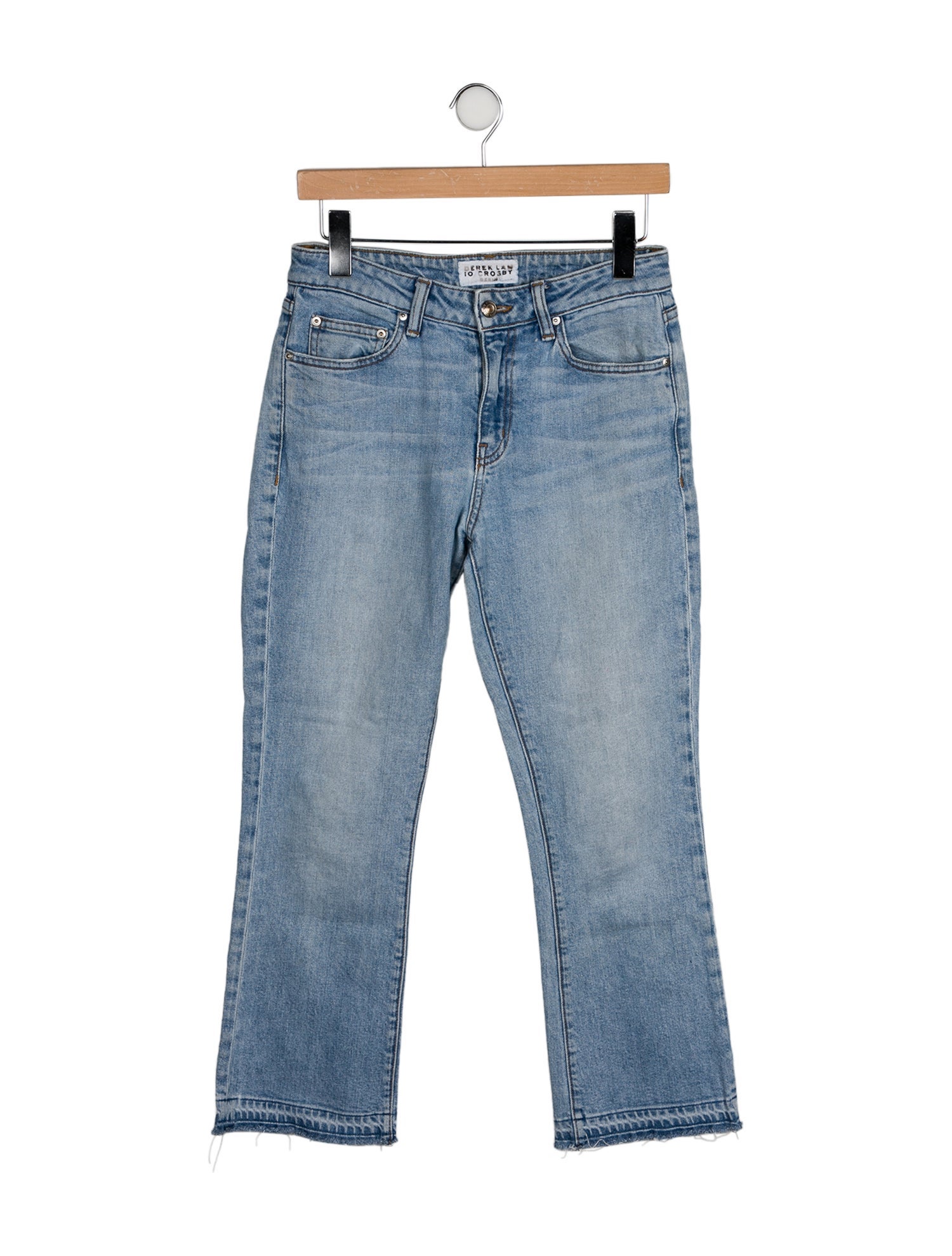 Derek Lam 10 Crosby Mid-Rise Straight Leg Jeans