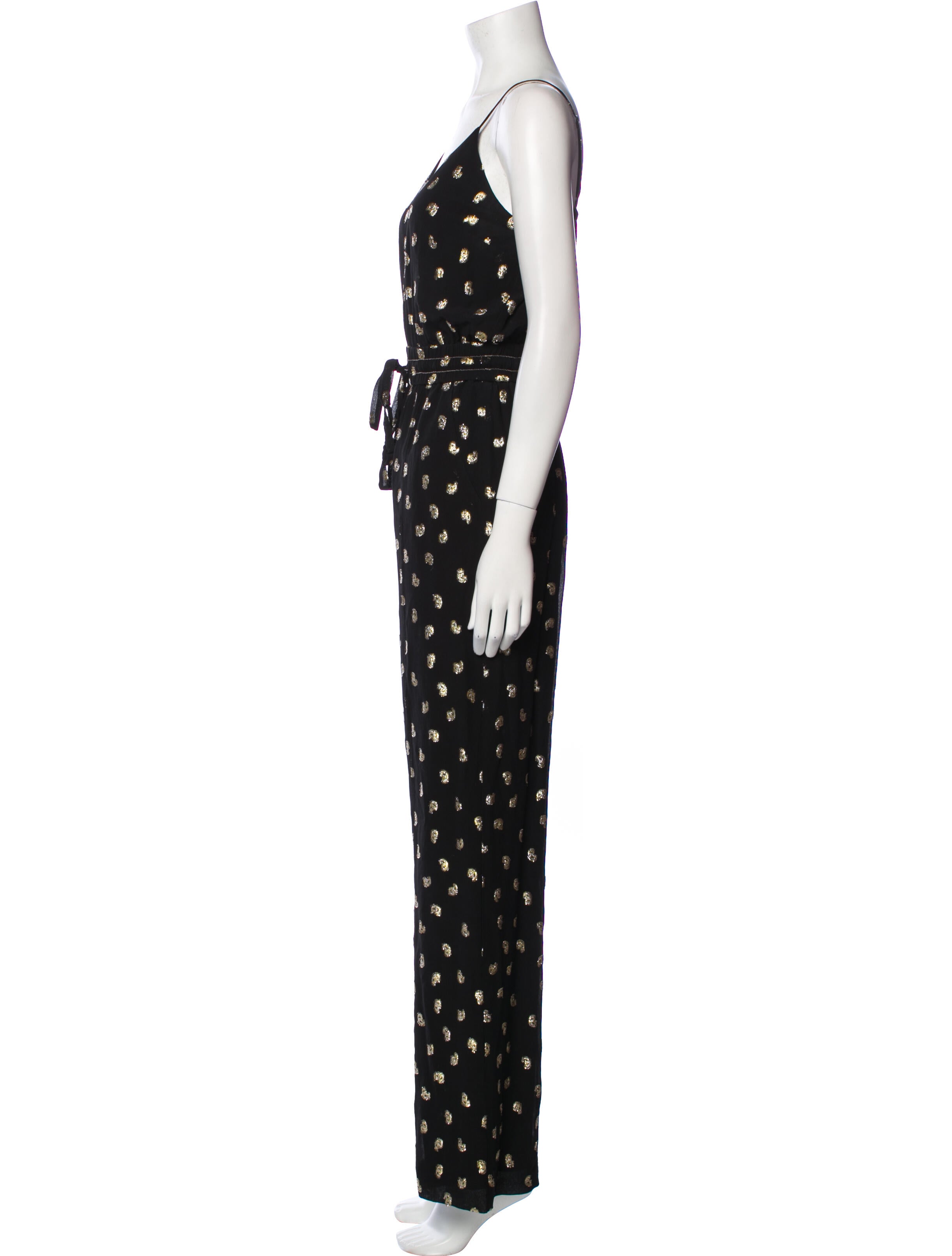 Derek Lam 10 Crosby Printed V-Neck Jumpsuit