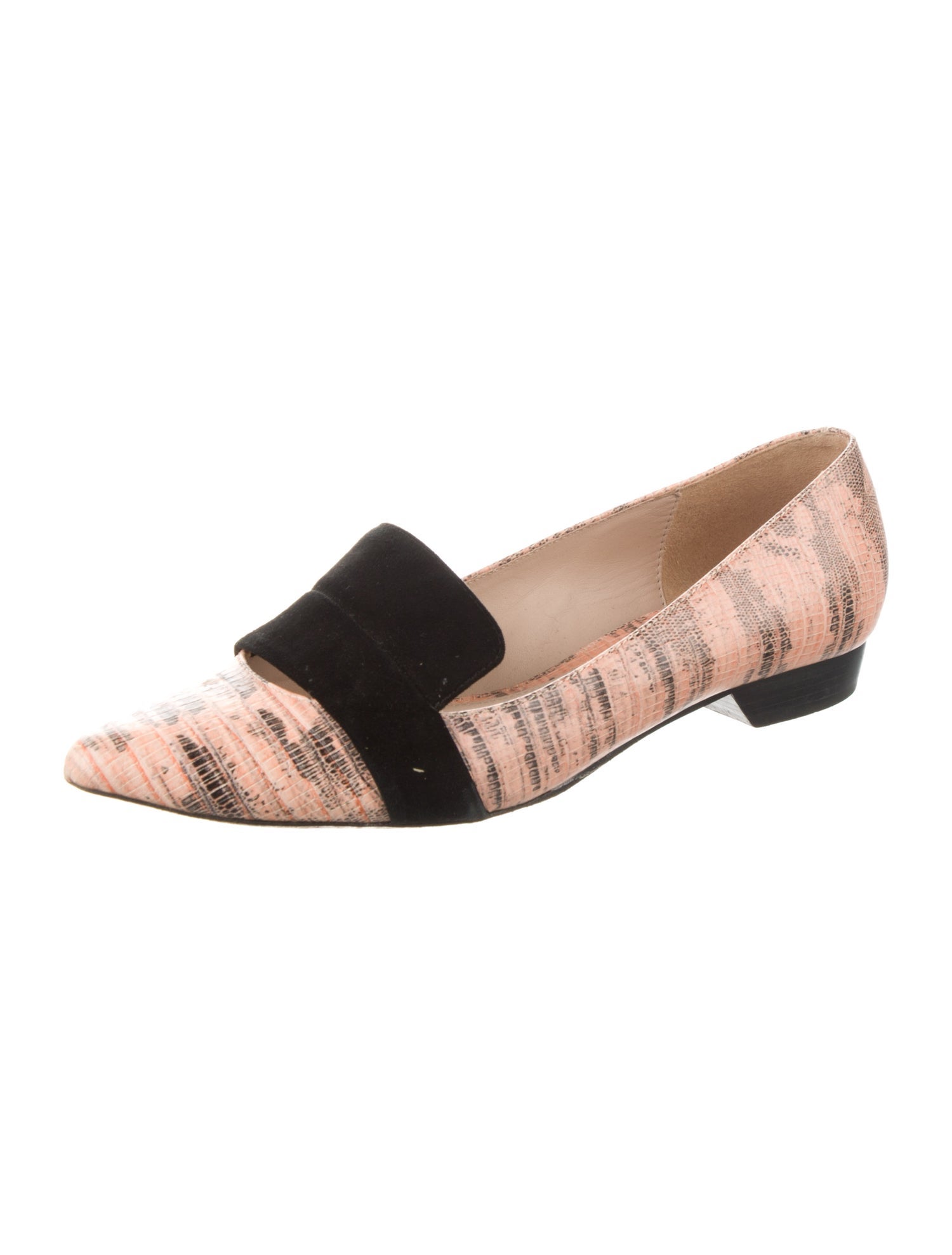 Derek Lam 10 Crosby Leather Animal Print Loafers