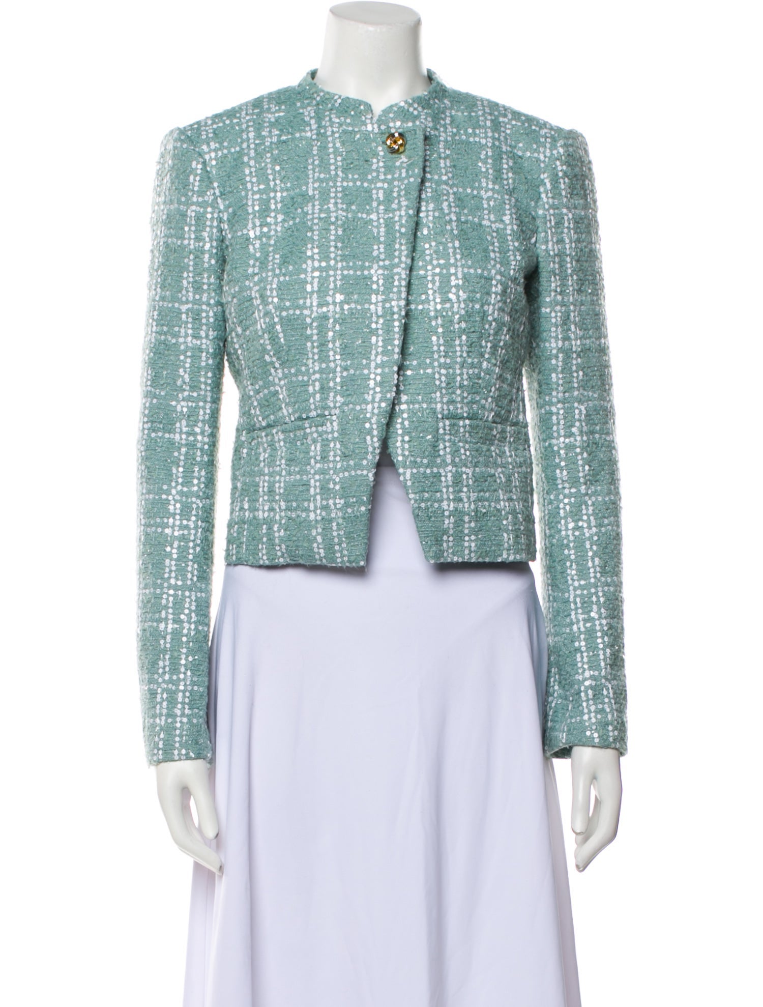 Derek Lam 10 Crosby Tweed Pattern Evening Jacket