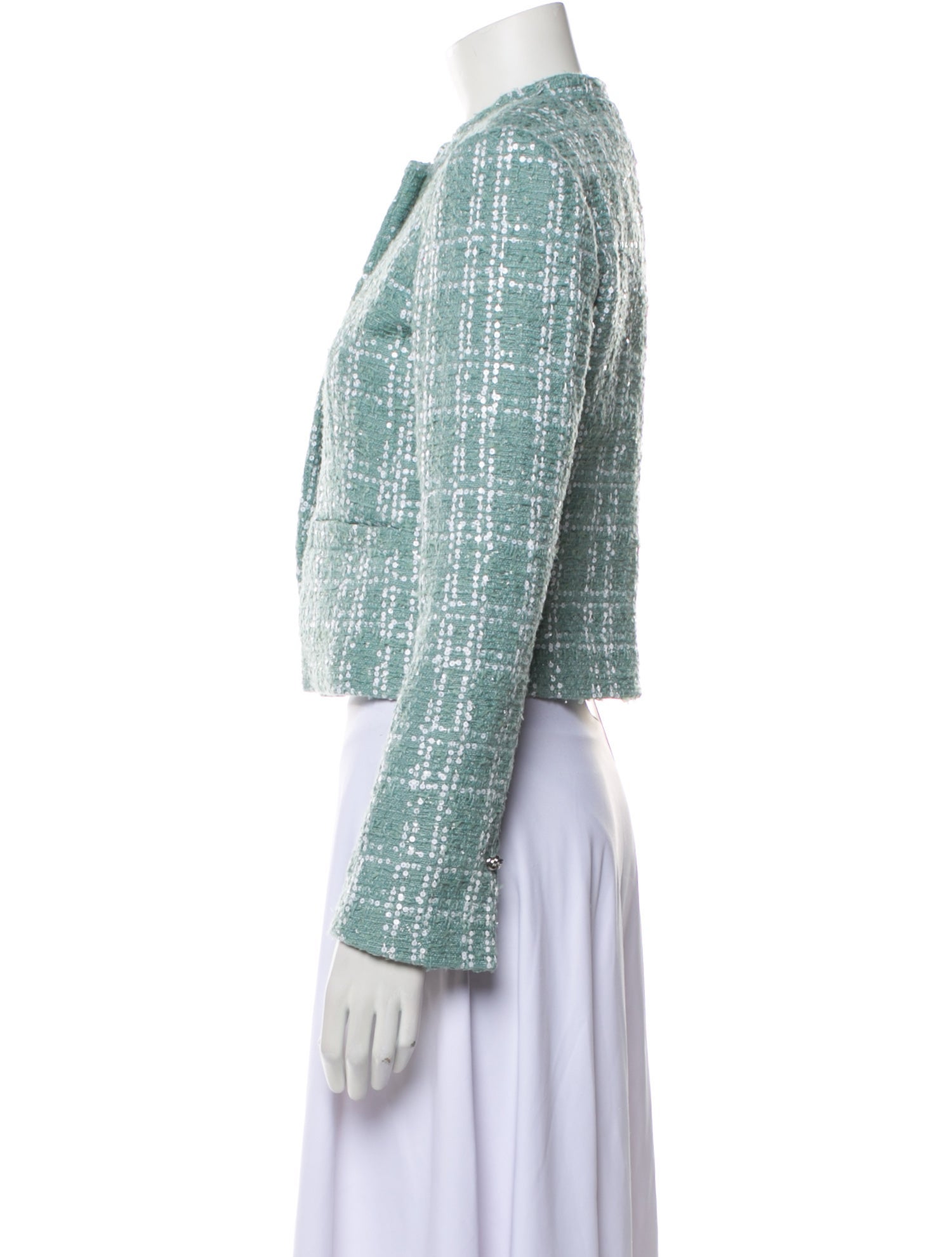 Derek Lam 10 Crosby Tweed Pattern Evening Jacket