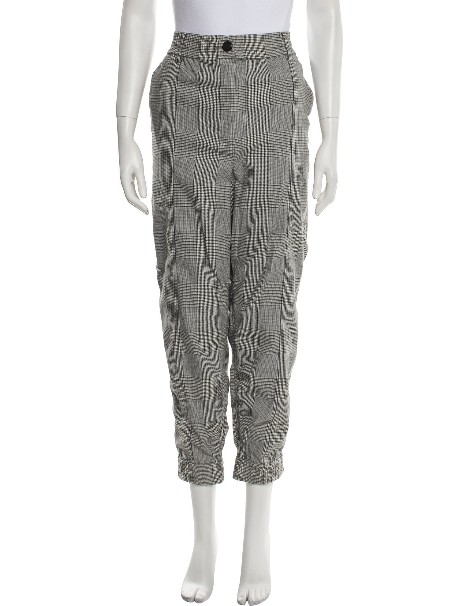 Derek Lam 10 Crosby Plaid Print Pants