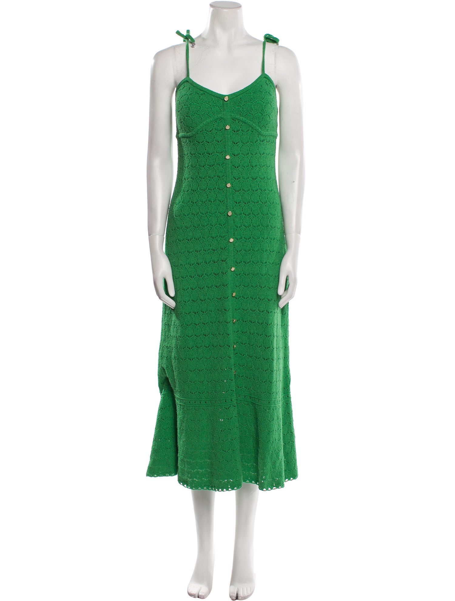 Derek Lam 10 Crosby V-Neck Long Dress