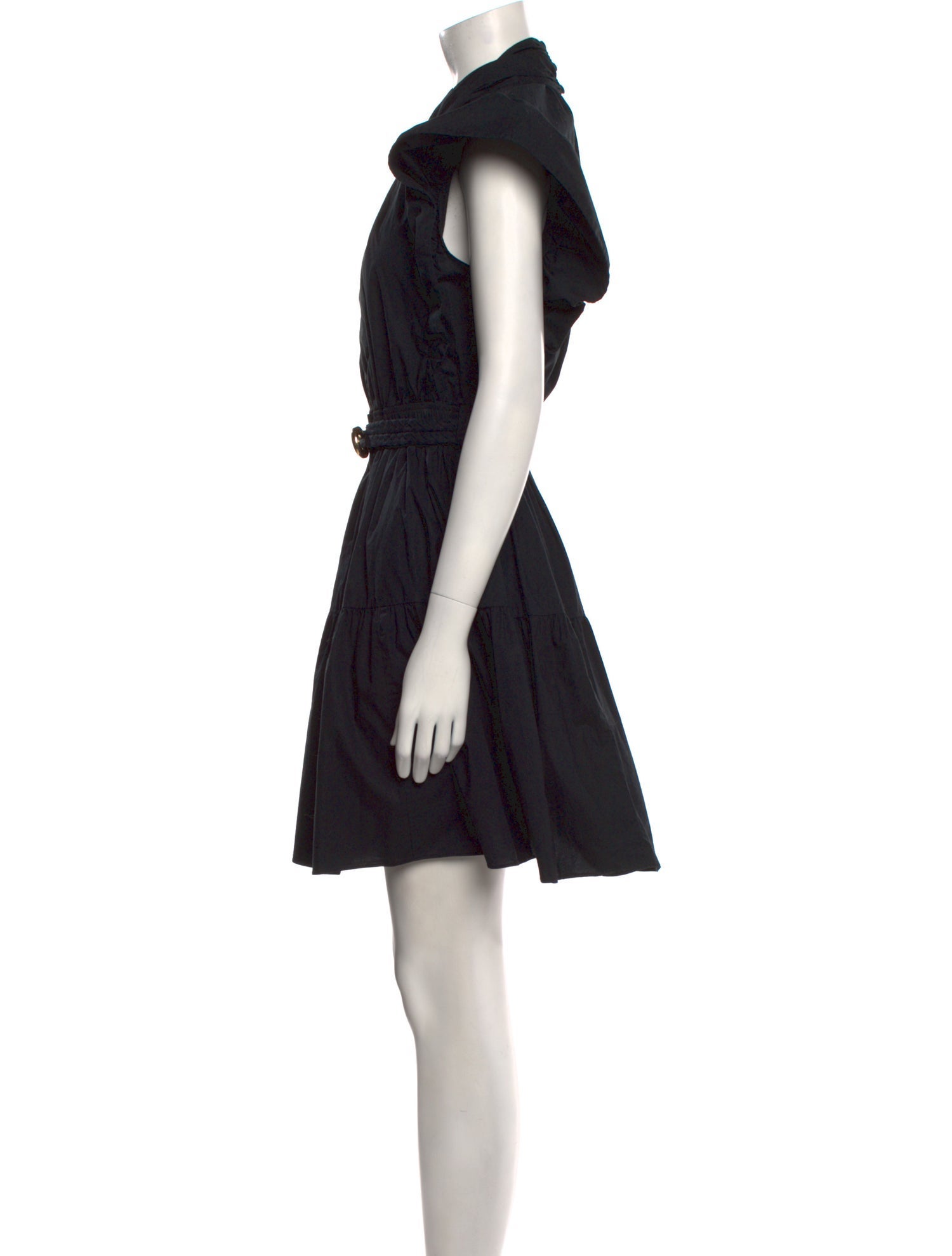 Derek Lam 10 Crosby Mock Neck Knee-Length Dress