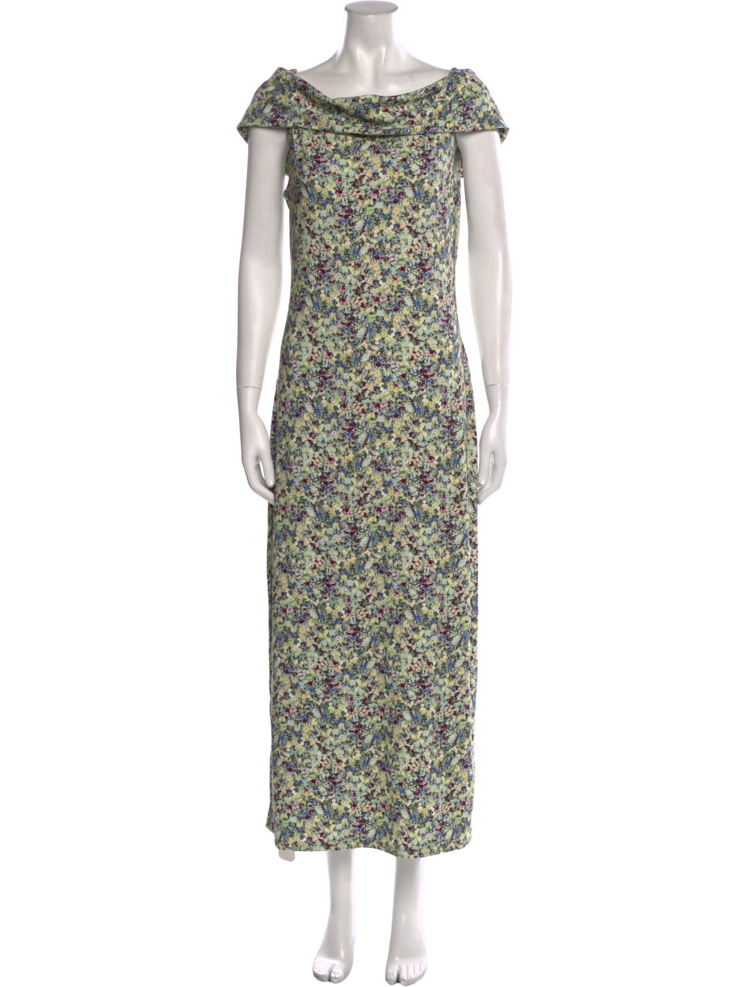 Derek Lam 10 Crosby Floral Print Long Dress