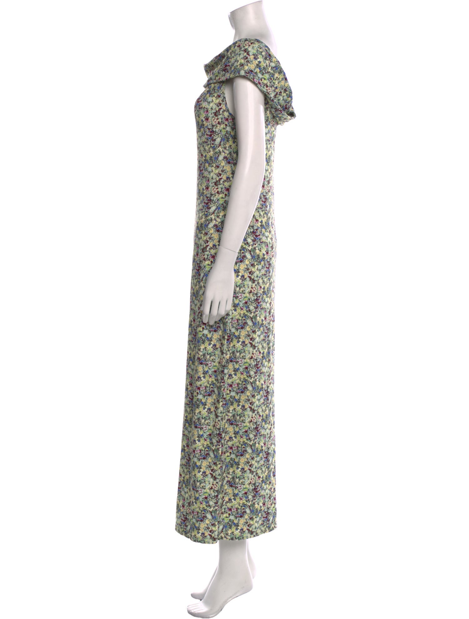 Derek Lam 10 Crosby Floral Print Long Dress