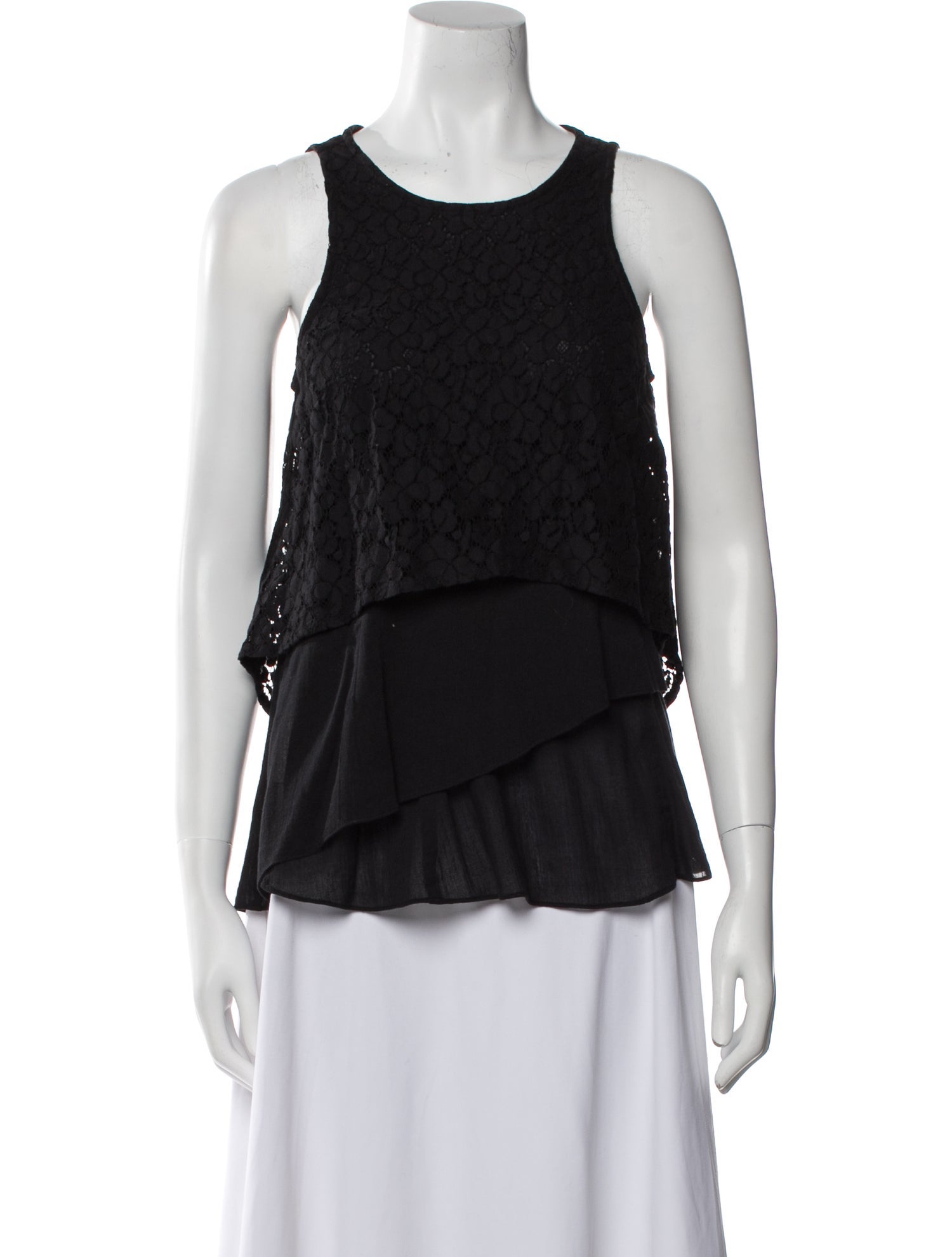 Derek Lam 10 Crosby Scoop Neck Sleeveless Top