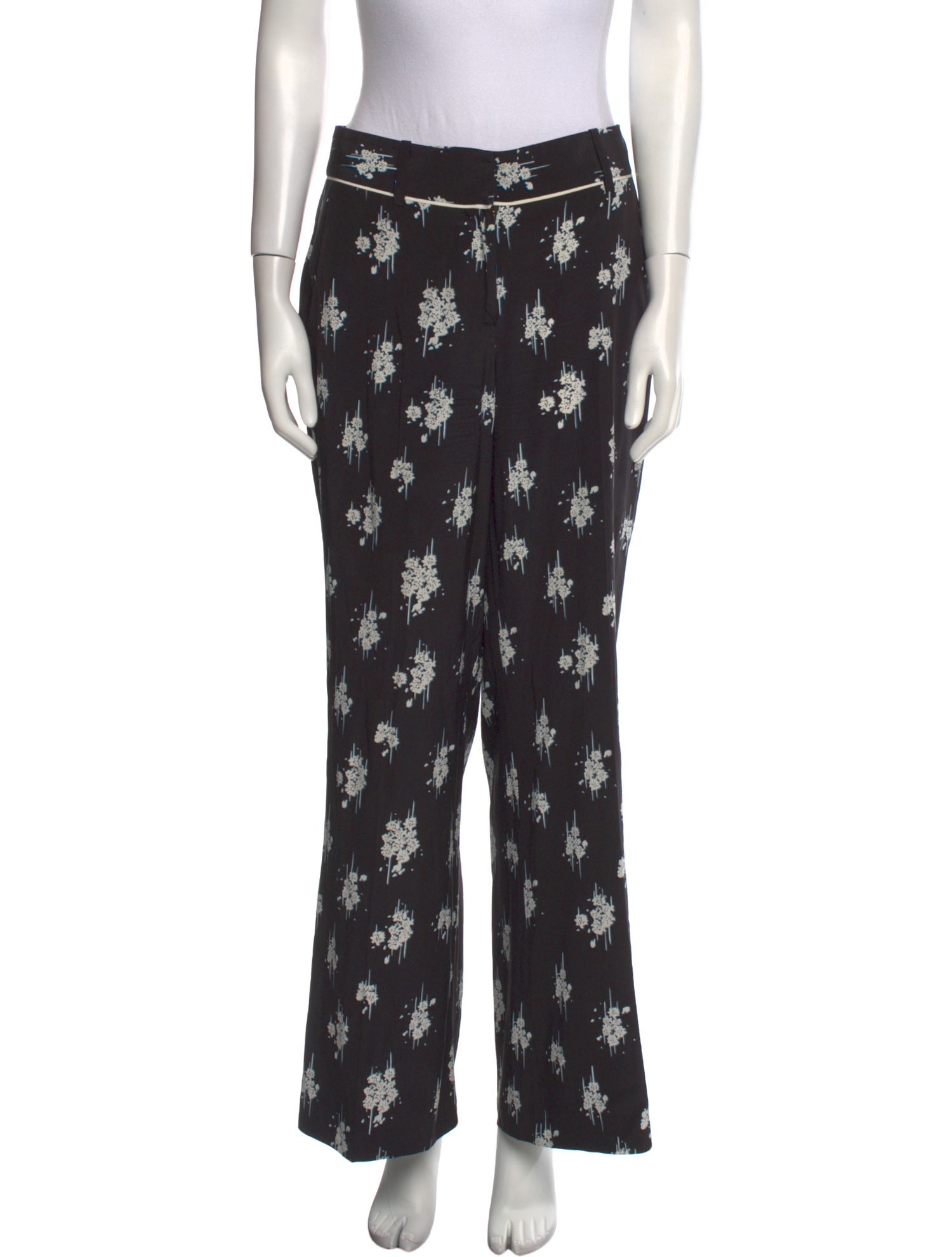 Derek Lam 10 Crosby Silk Wide Leg Pants